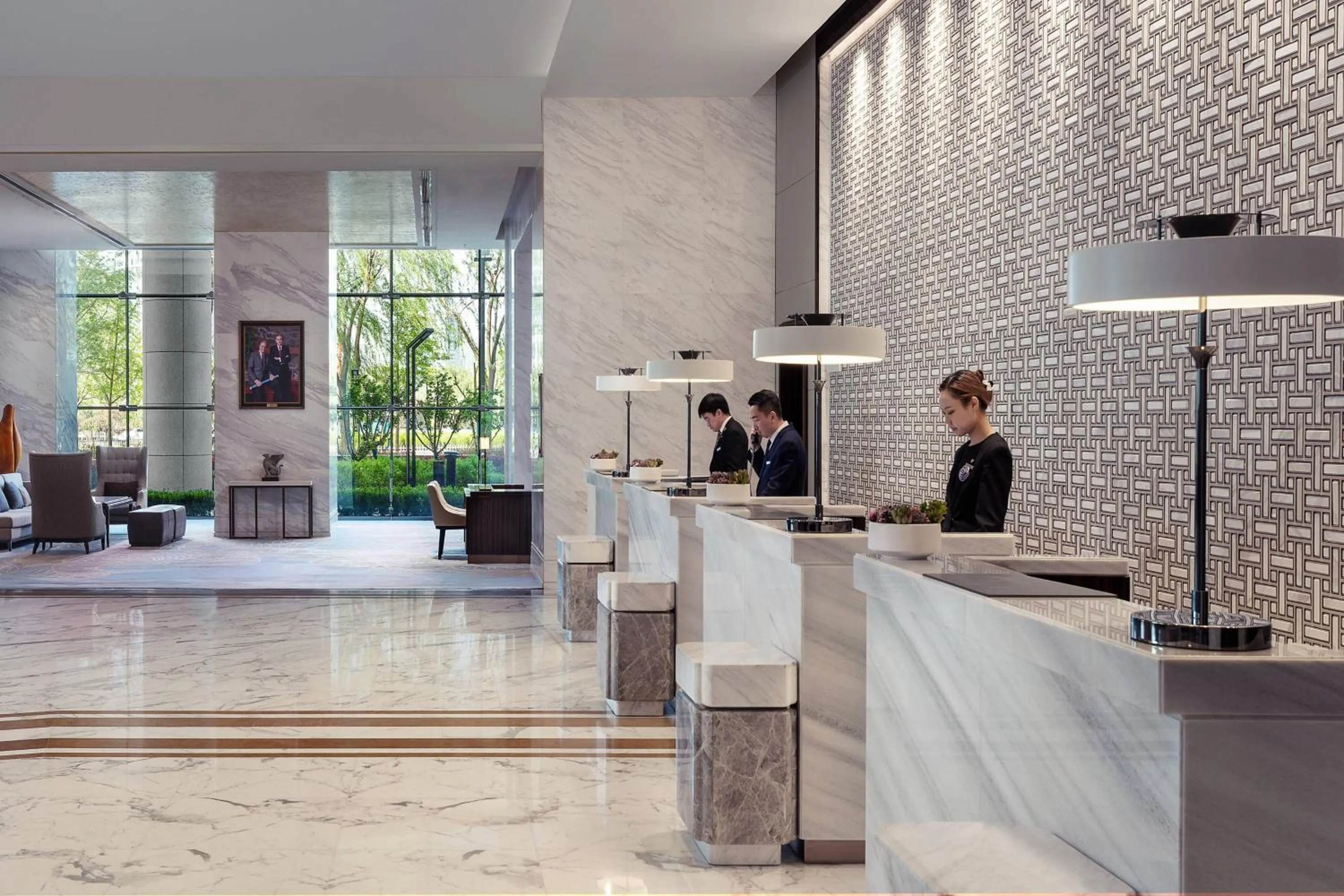 Lobby or reception in JW Marriott Hotel Yinchuan