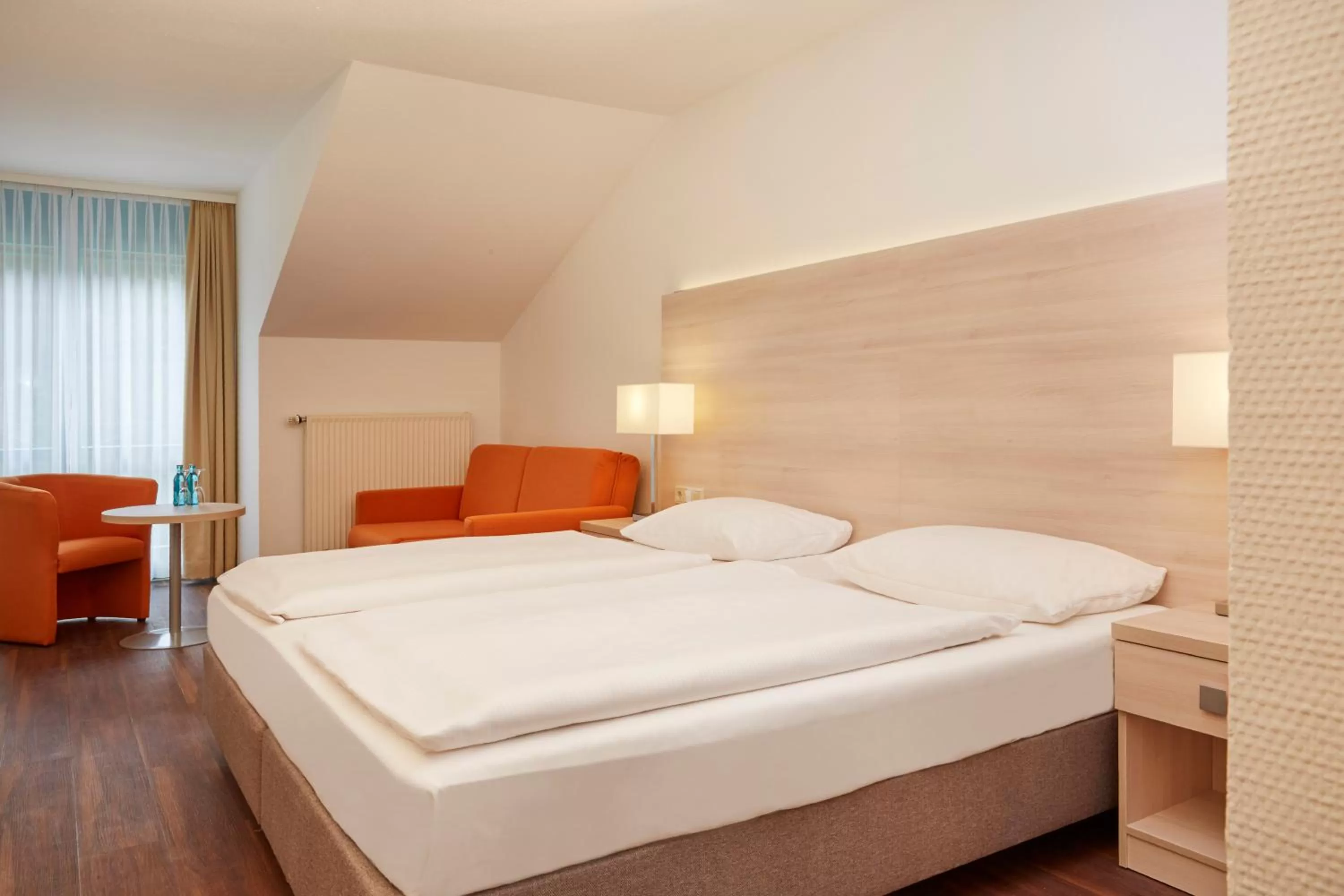 Decorative detail, Bed in H+ Hotel Limes Thermen Aalen