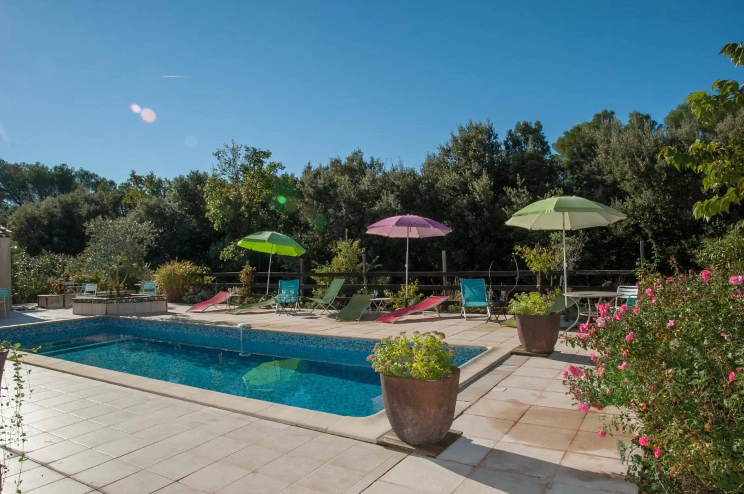 Patio, Swimming Pool in Le Mas Pinède