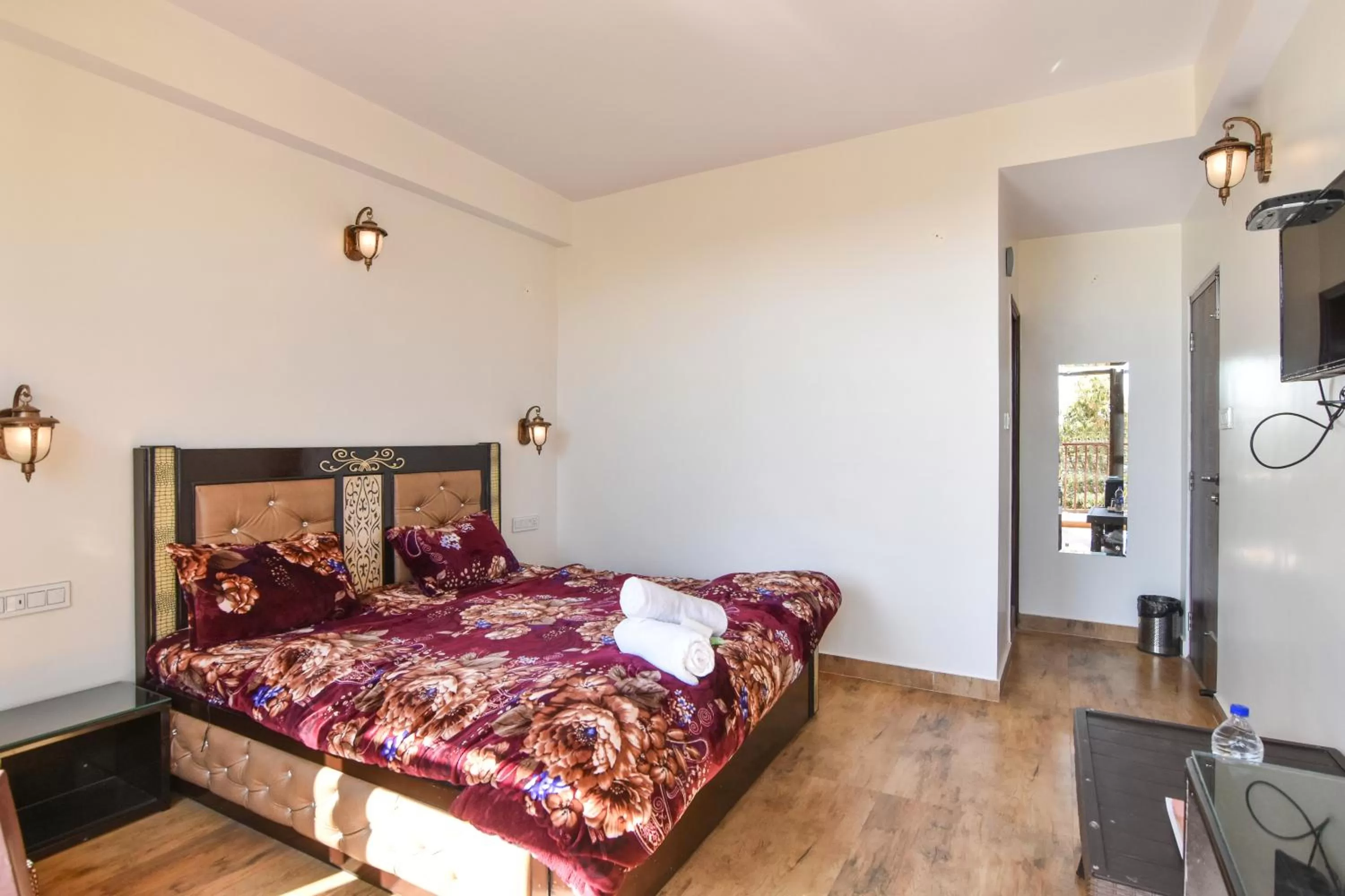 Bedroom, Bed in Dhanlaxmi Apartments