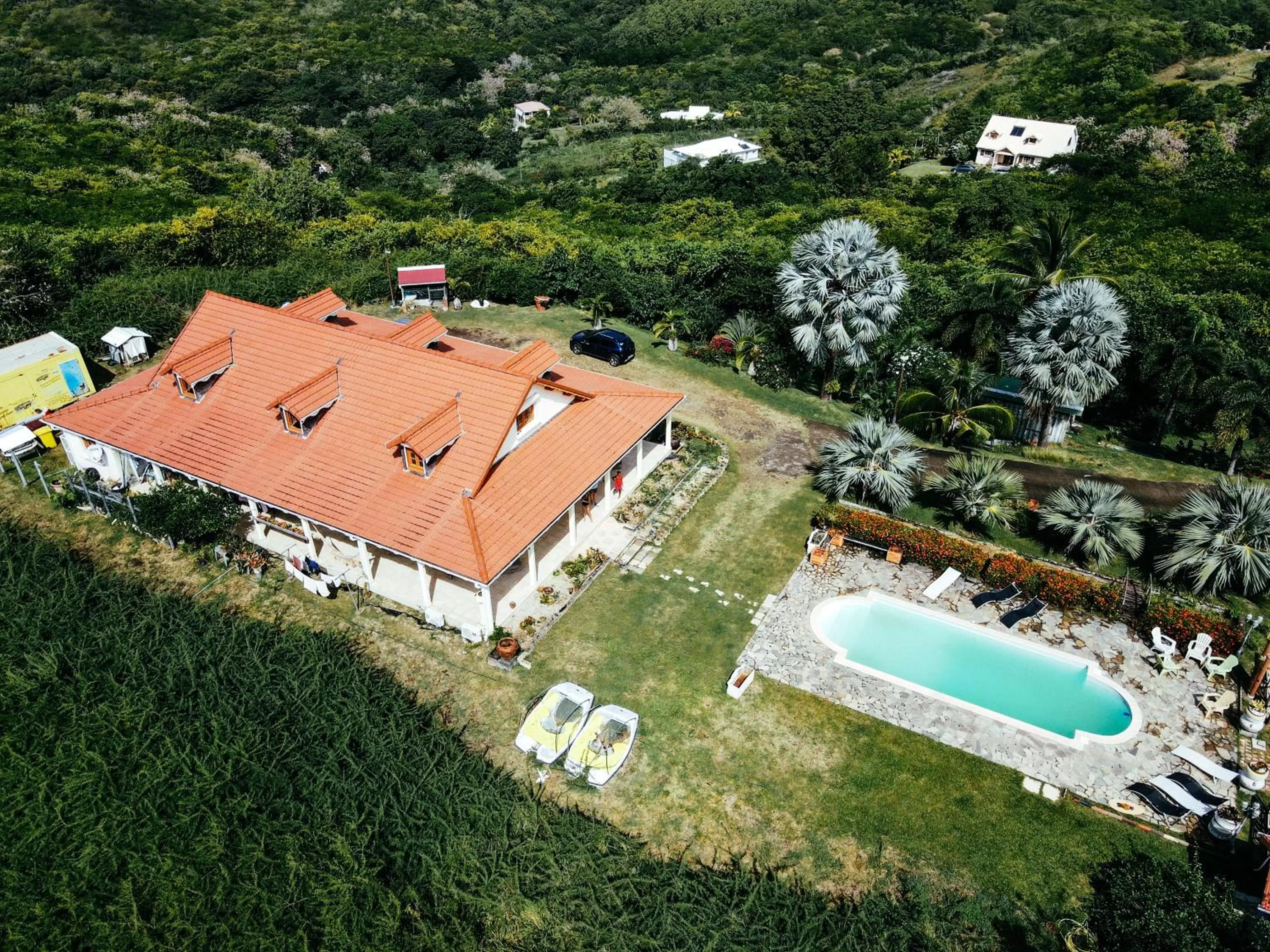 Bird's eye view, Bird's-eye View in Bed and breakfast Riviere