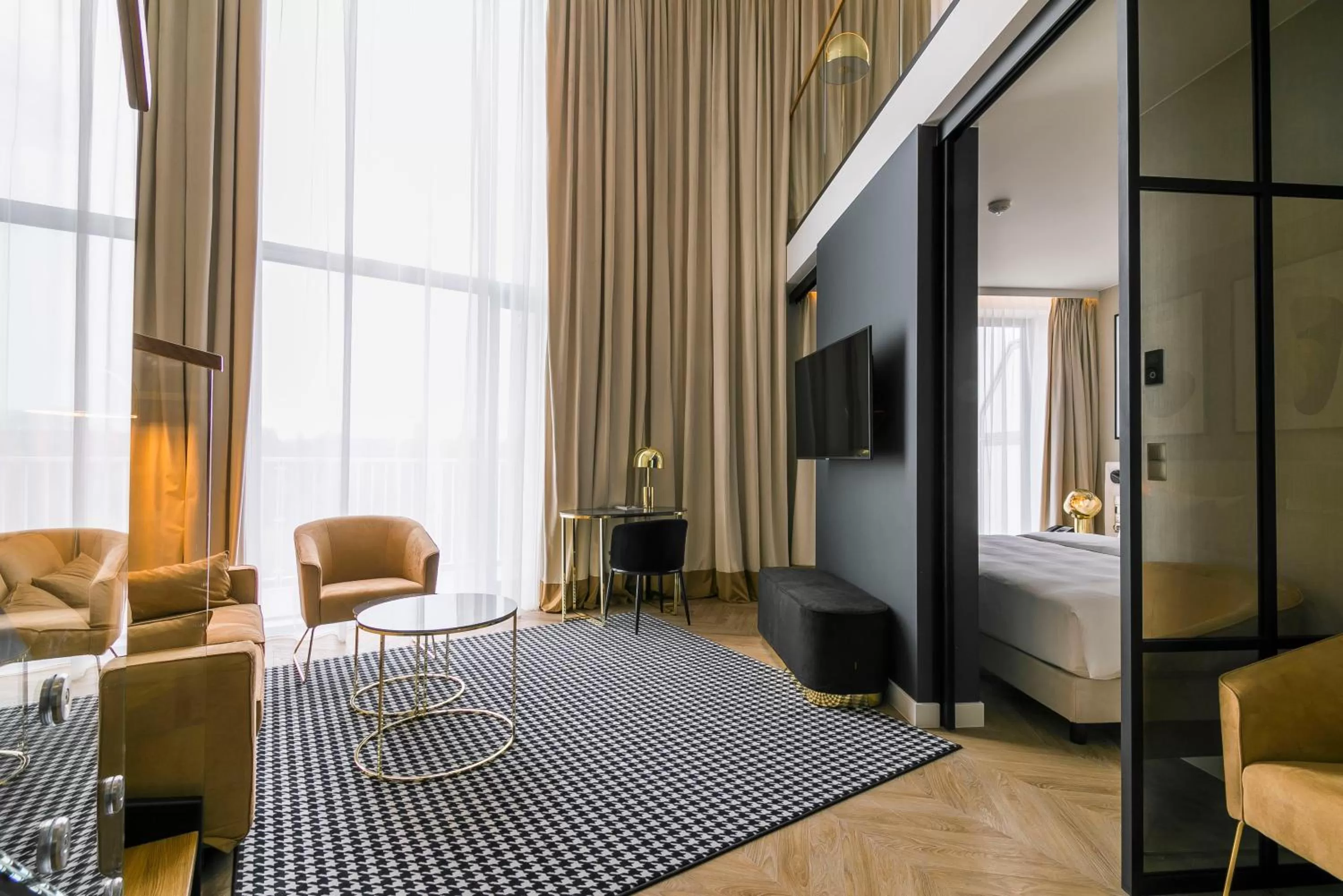 TV and multimedia, Bed in Radisson Blu Hotel Sopot