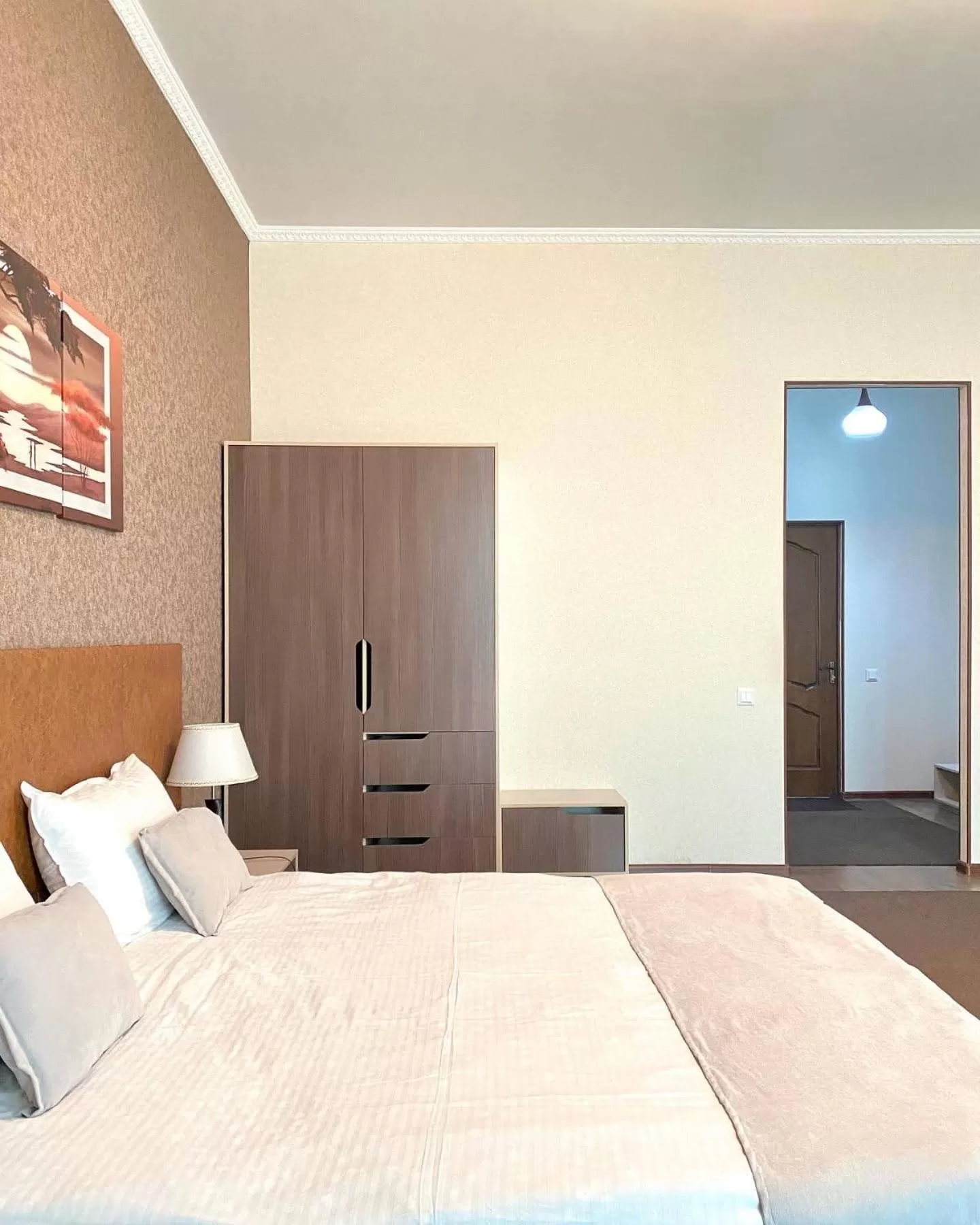 Bed in Caravan Hotel