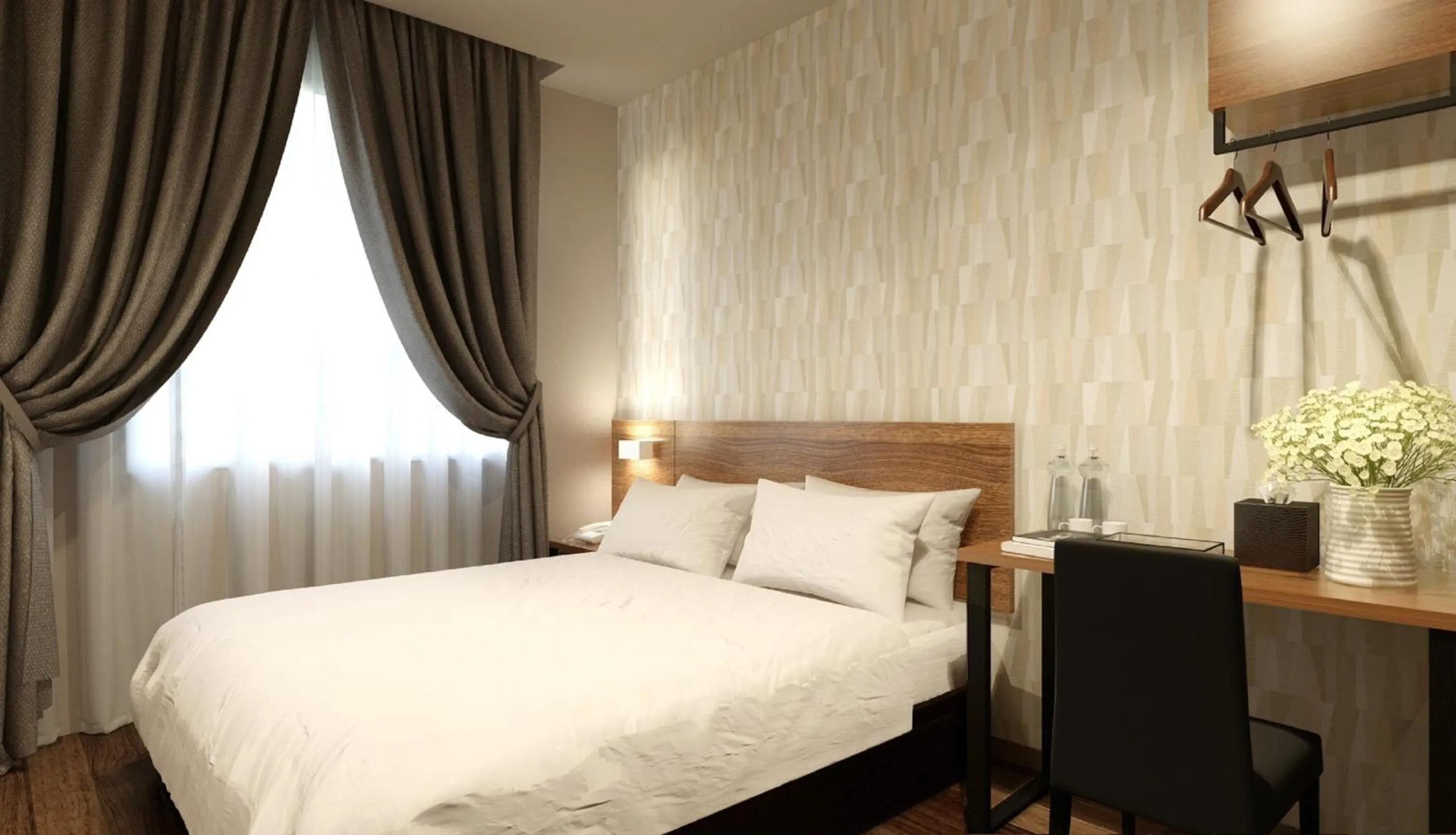 Bedroom, Bed in The Square Hotel