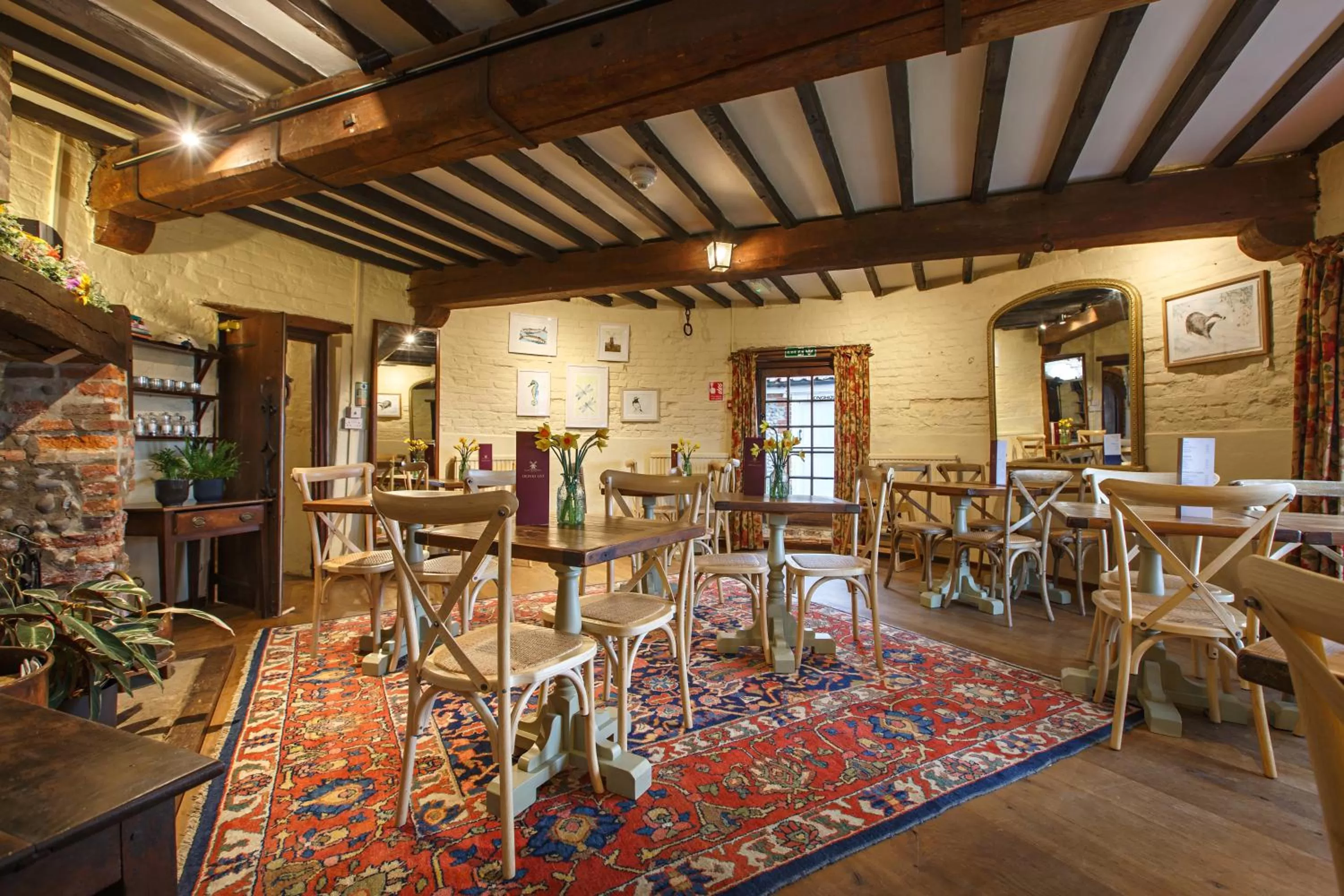 Dining area in Cley Windmill