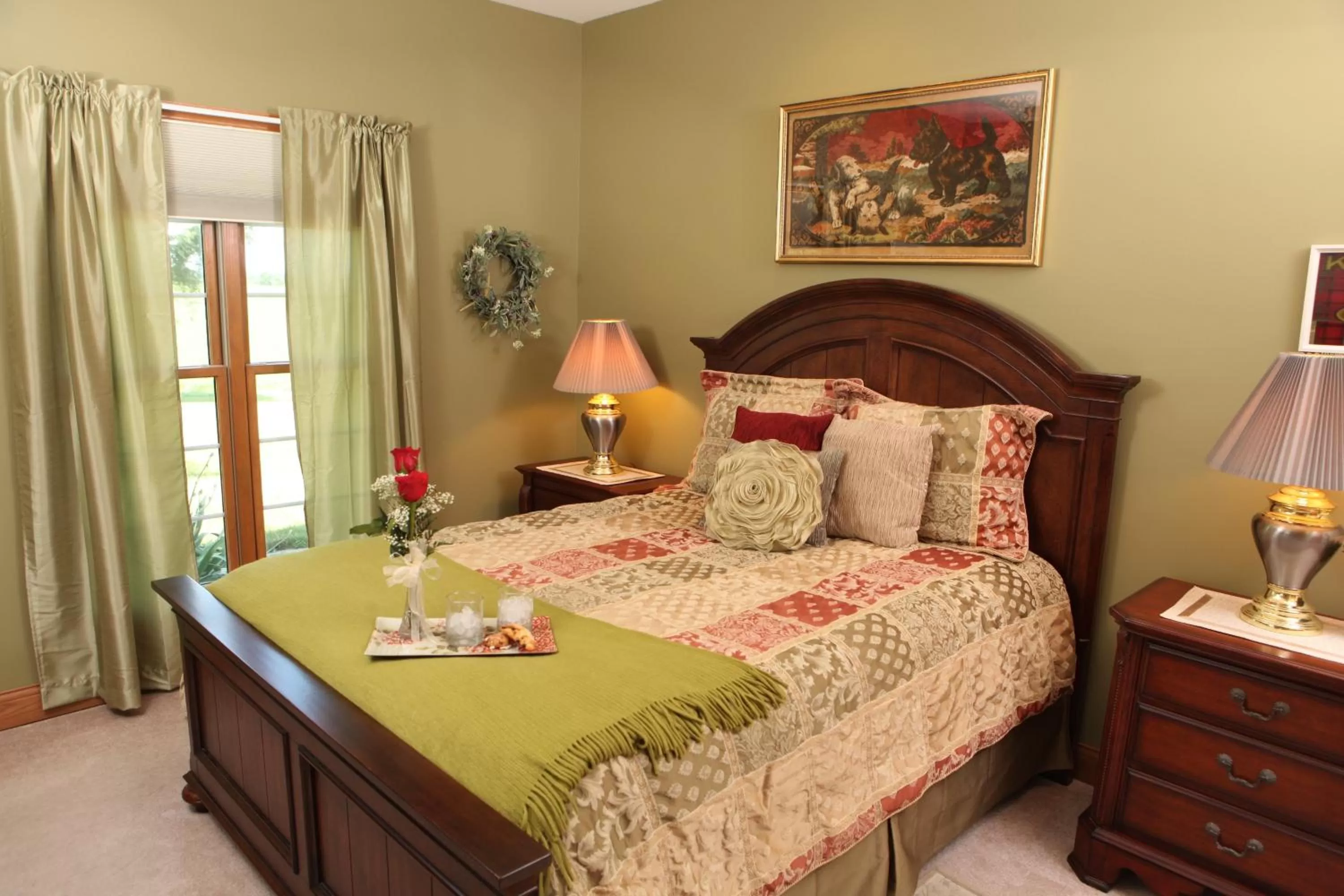 Bed in Scottish Bed & Breakfast