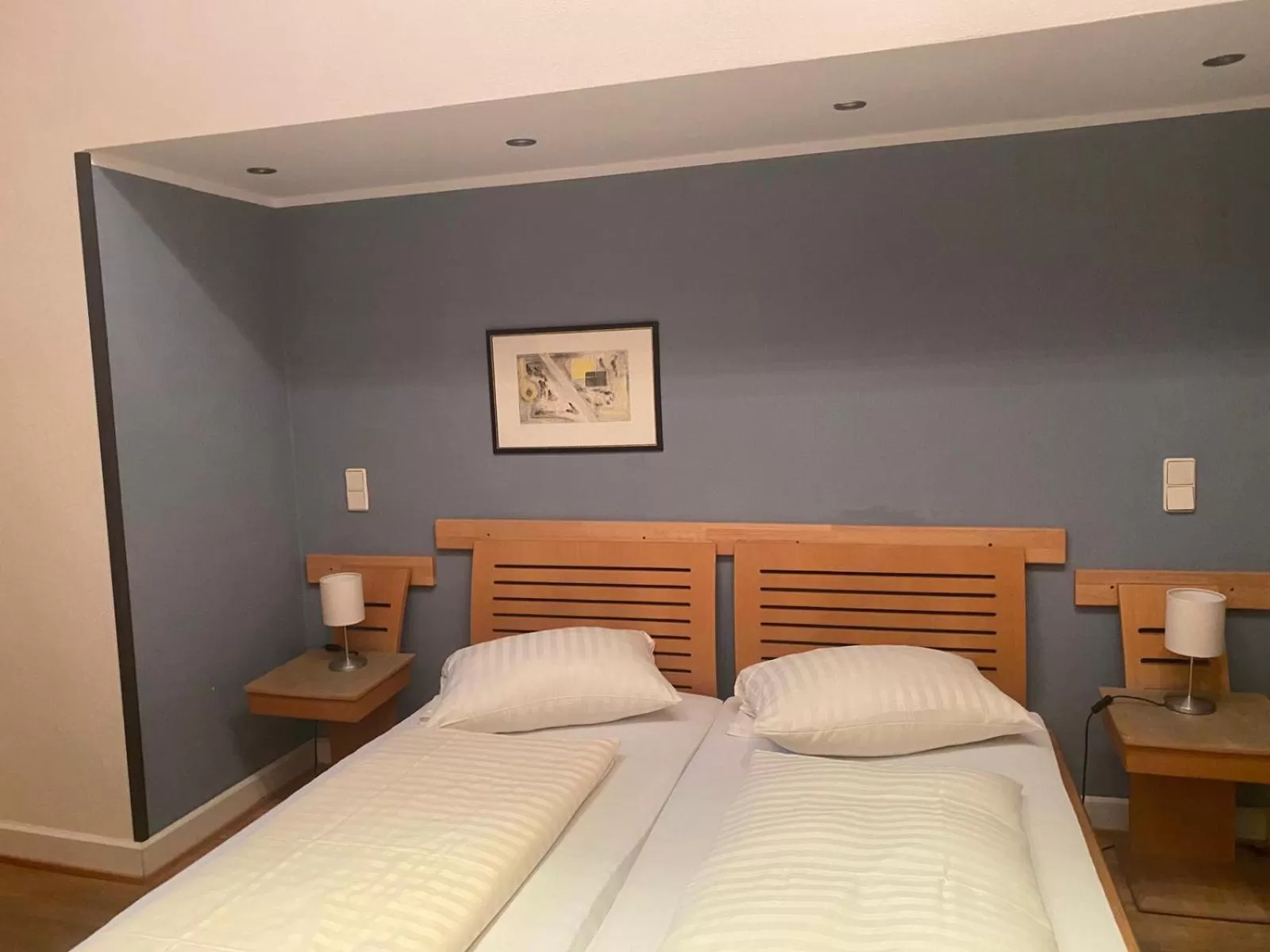 Bed in Hotel Restaurant Frankenturm