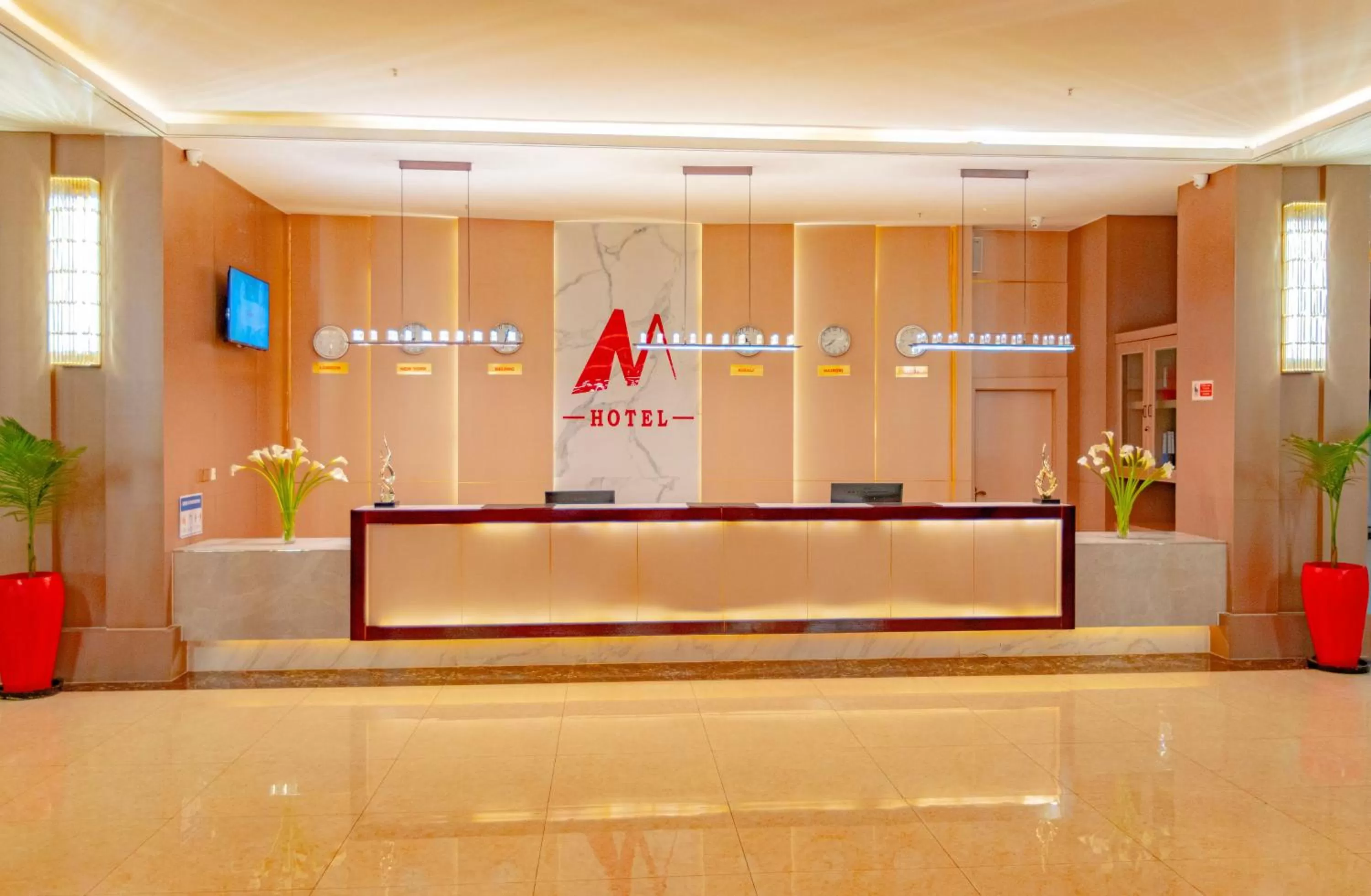 Lobby or reception in M Hotel Kigali