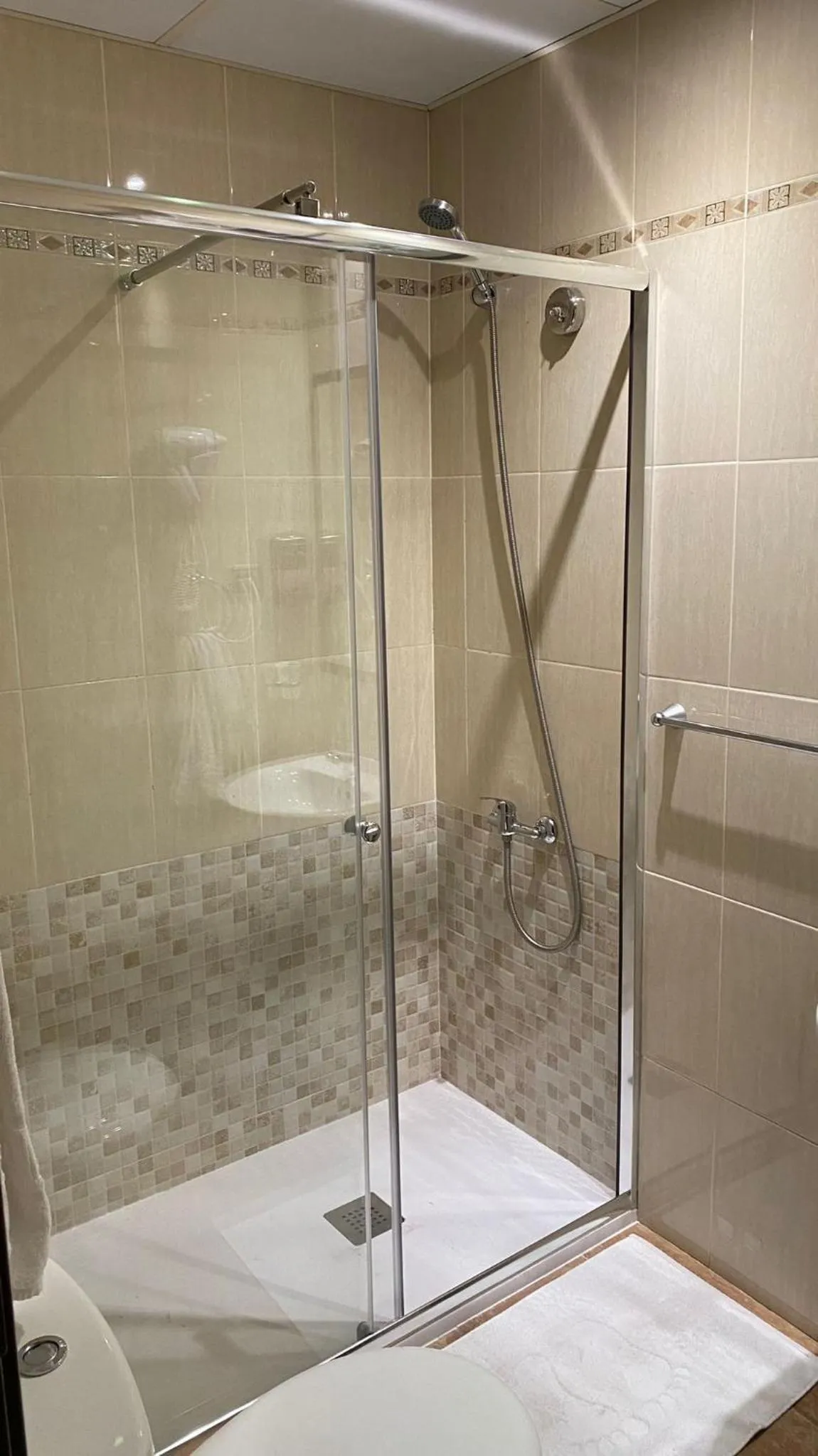 Shower in Hotel Complutense