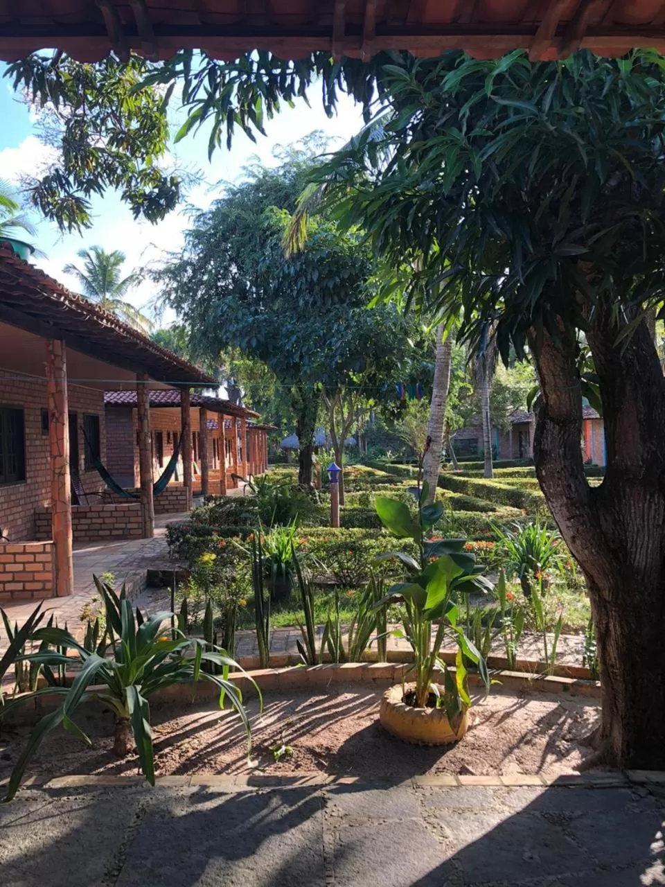 View (from property/room), Property Building in Pousada do Riacho