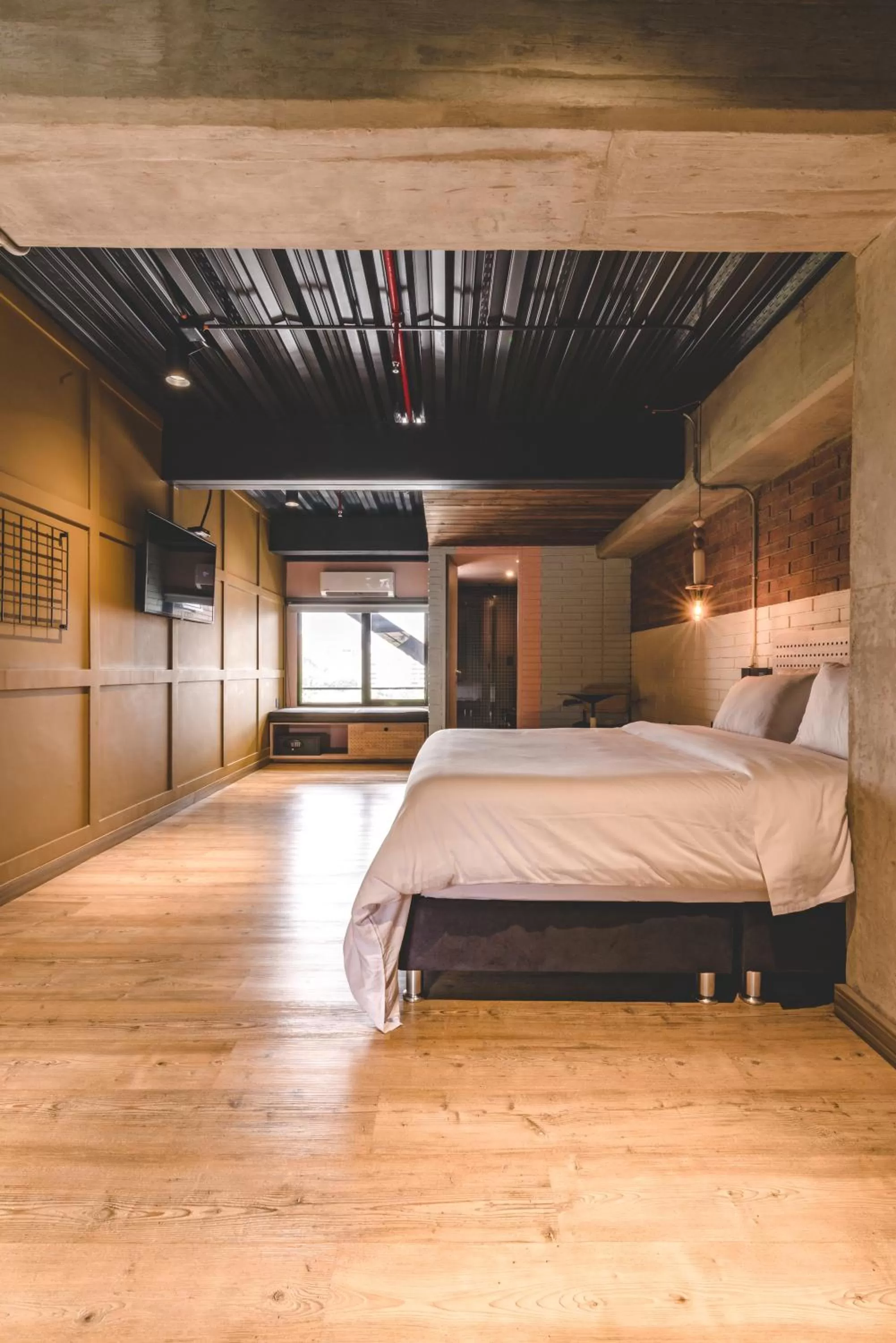 Photo of the whole room, Bed in The Somos Beats Hotel & Rooftop