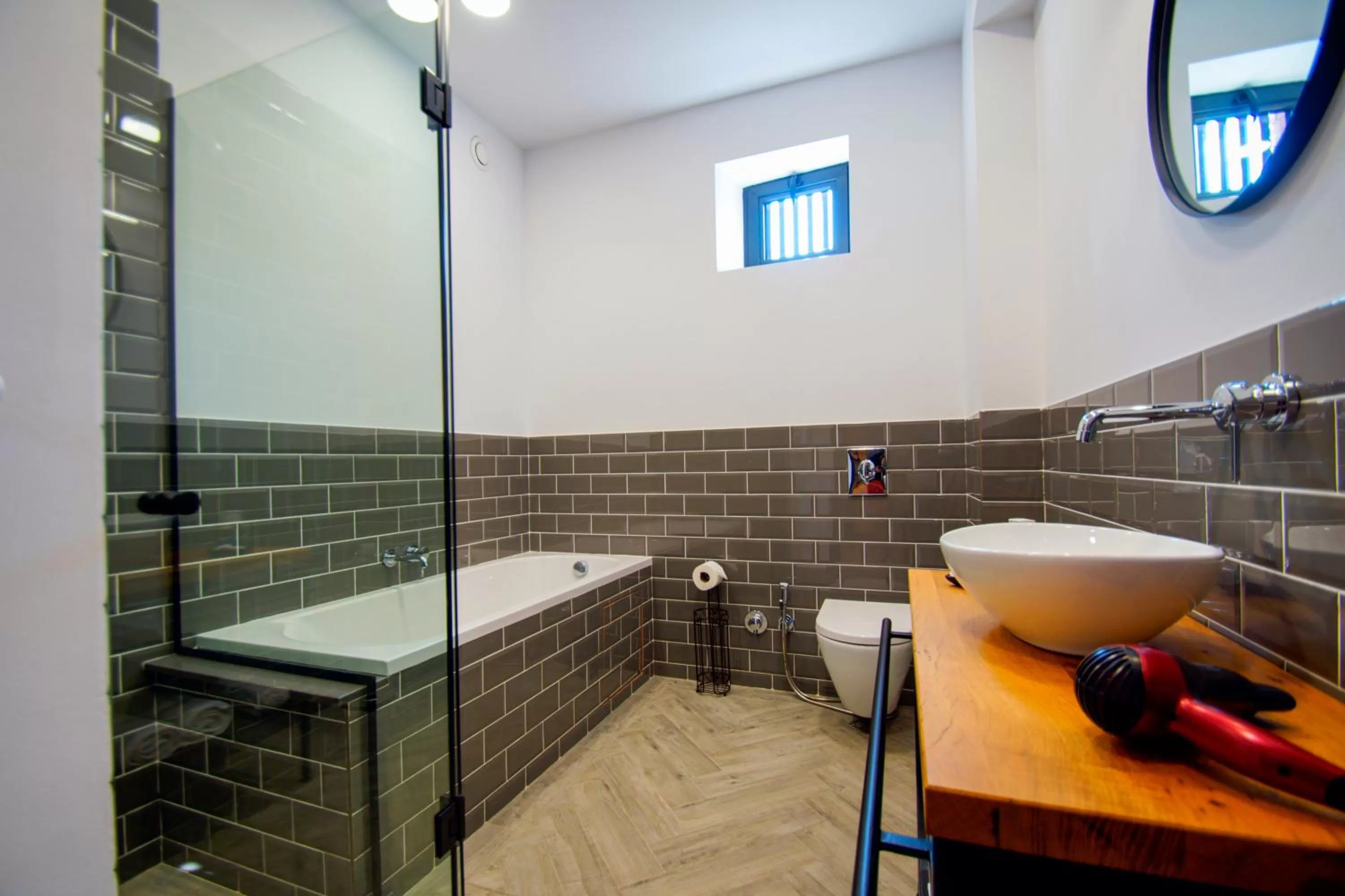 Bathroom in Borjomi Bridge Hotel