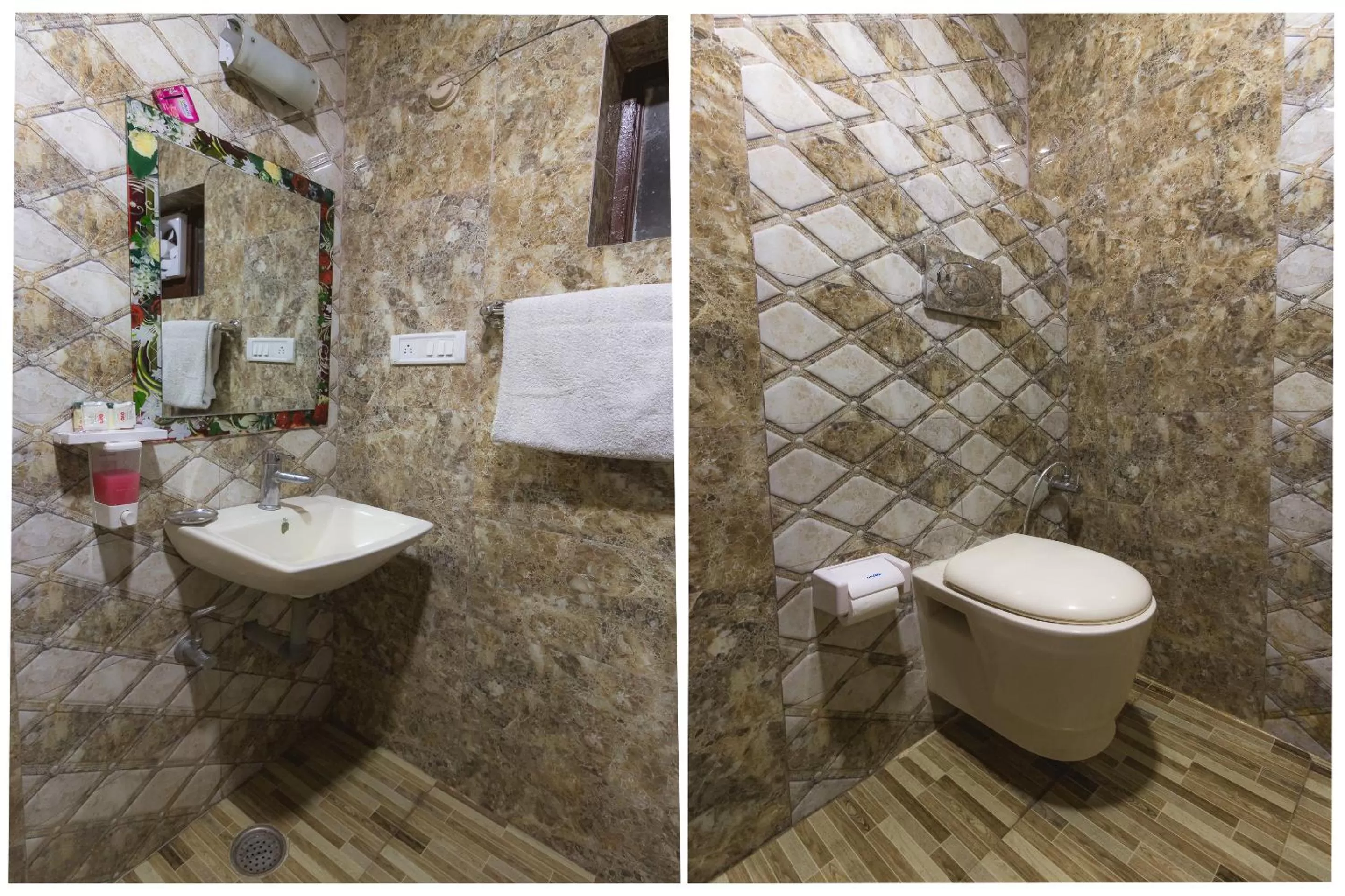 Bathroom in Hotel Himdhara, Dalhousie