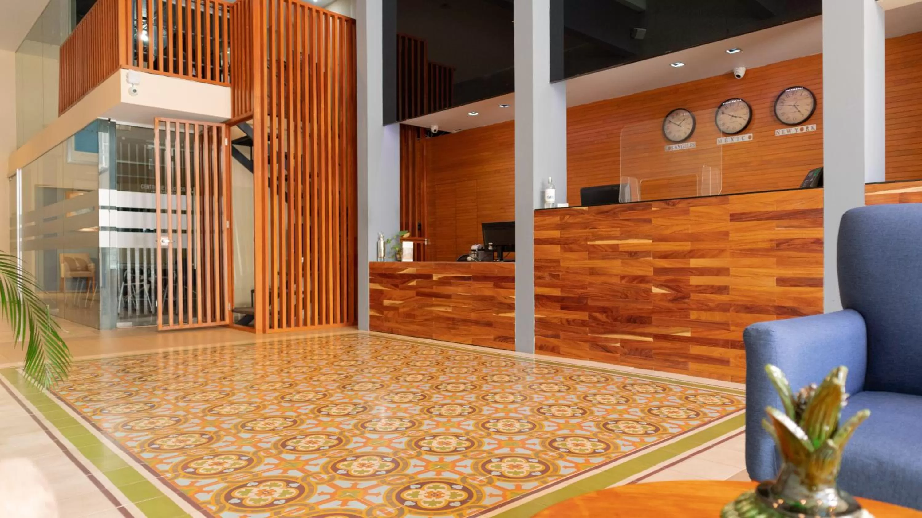 Lobby or reception in El Hotel Business Class - Zamora Centro