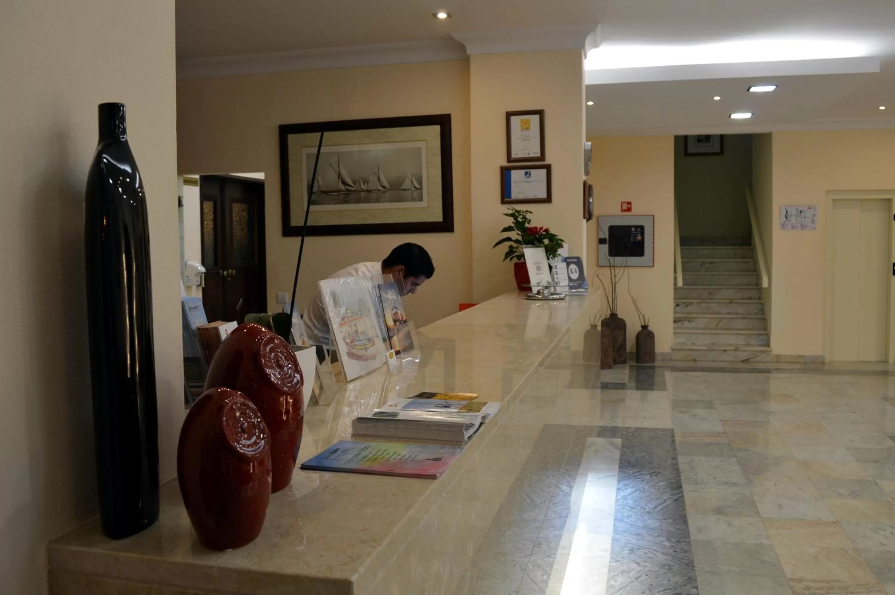 Lobby or reception in Hotel Apolo