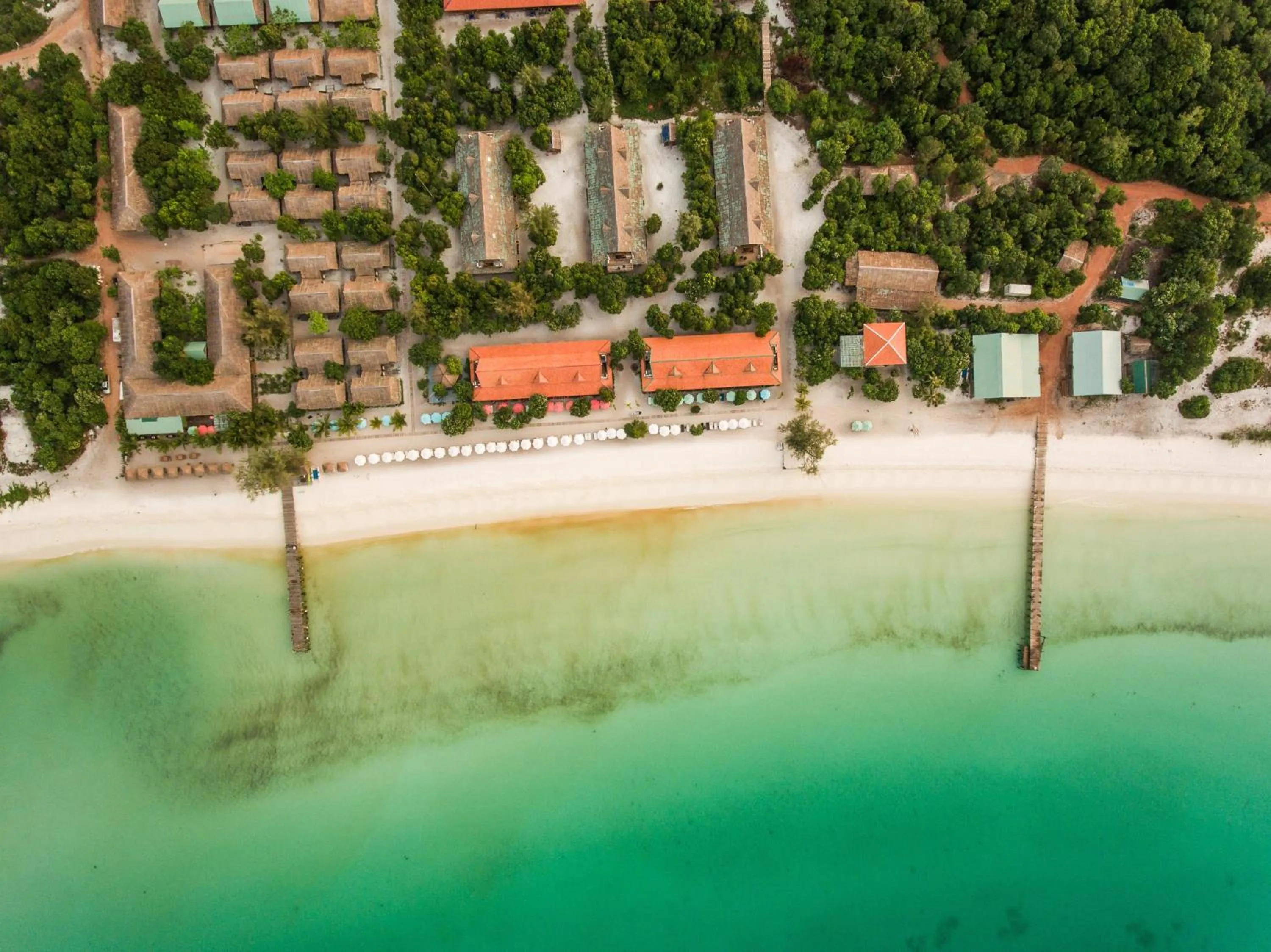 Bird's eye view in Sok San Beach Resort