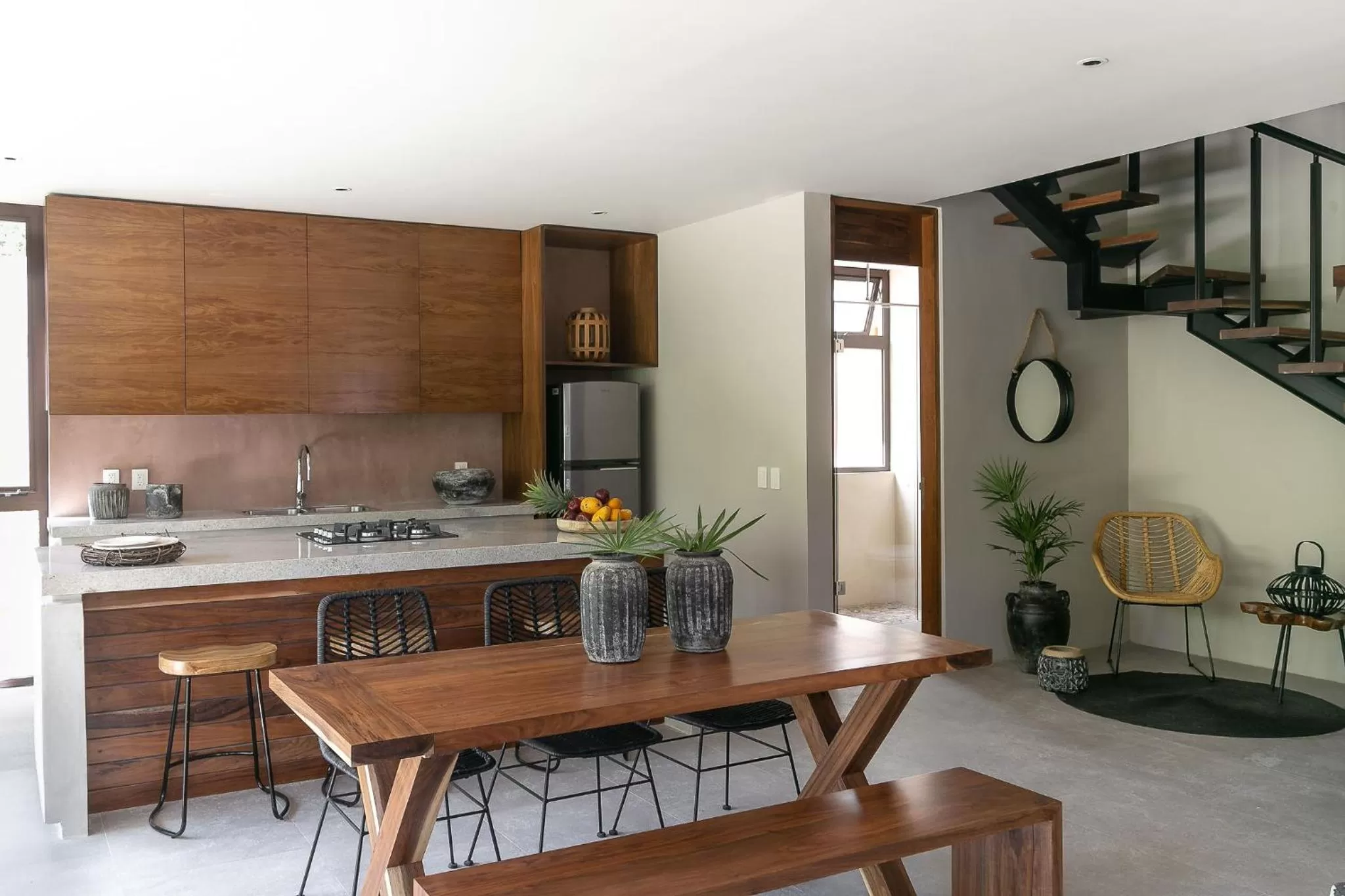 Kitchen or kitchenette in Zereno Tulum Beach Club Access