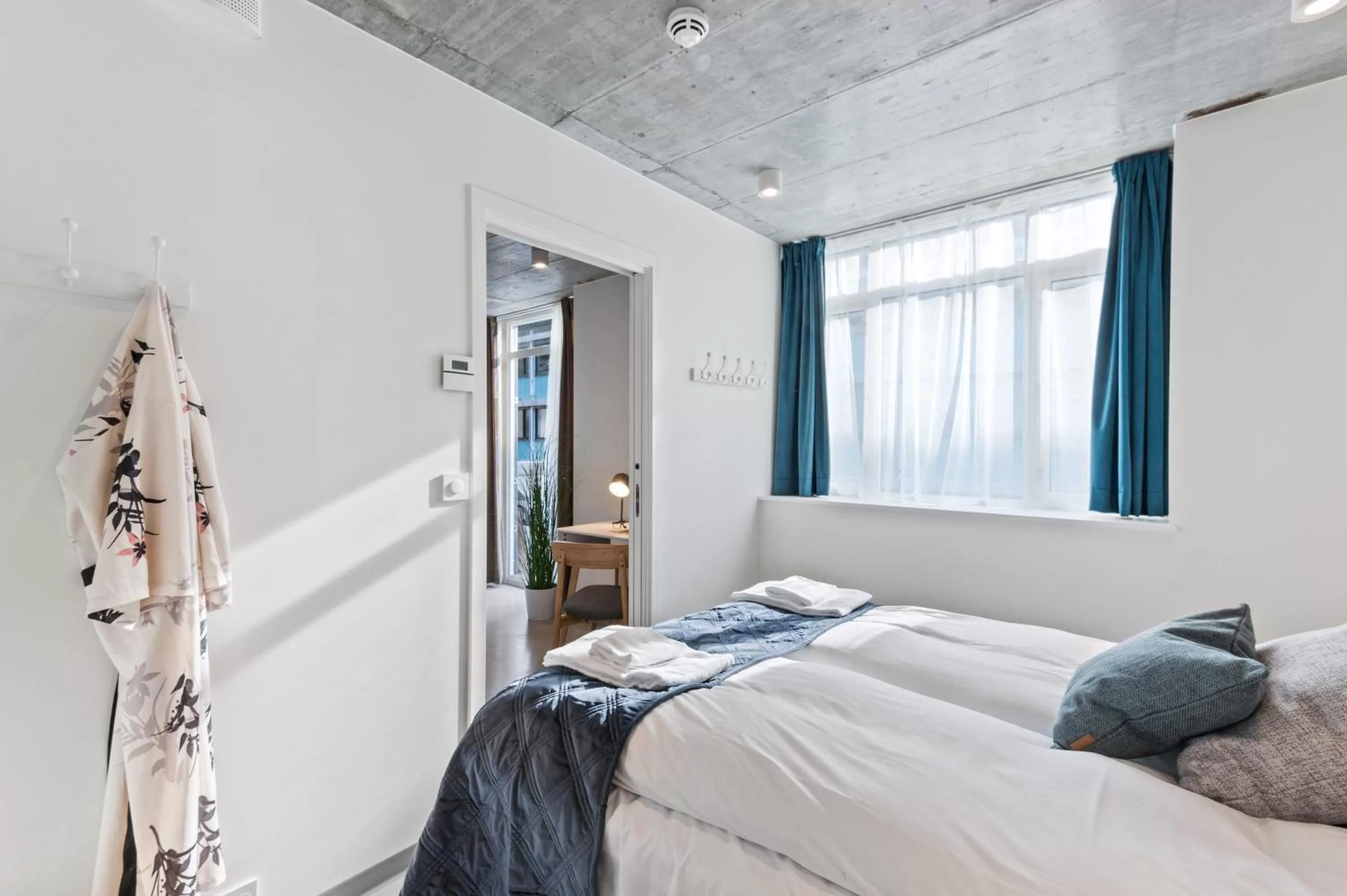 Bed in Aalesund City Apartment