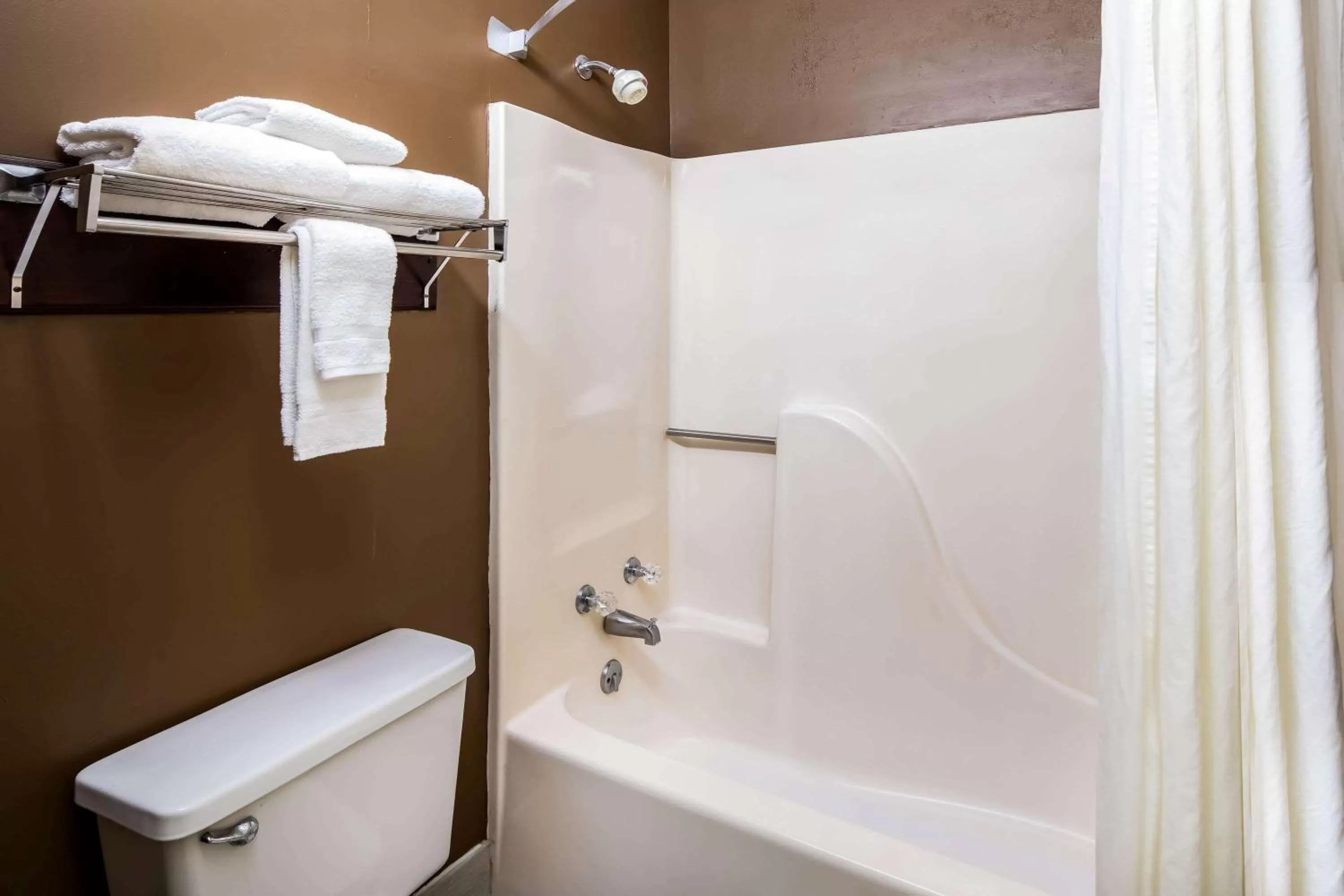 Bathroom in Super 8 by Wyndham Gaffney