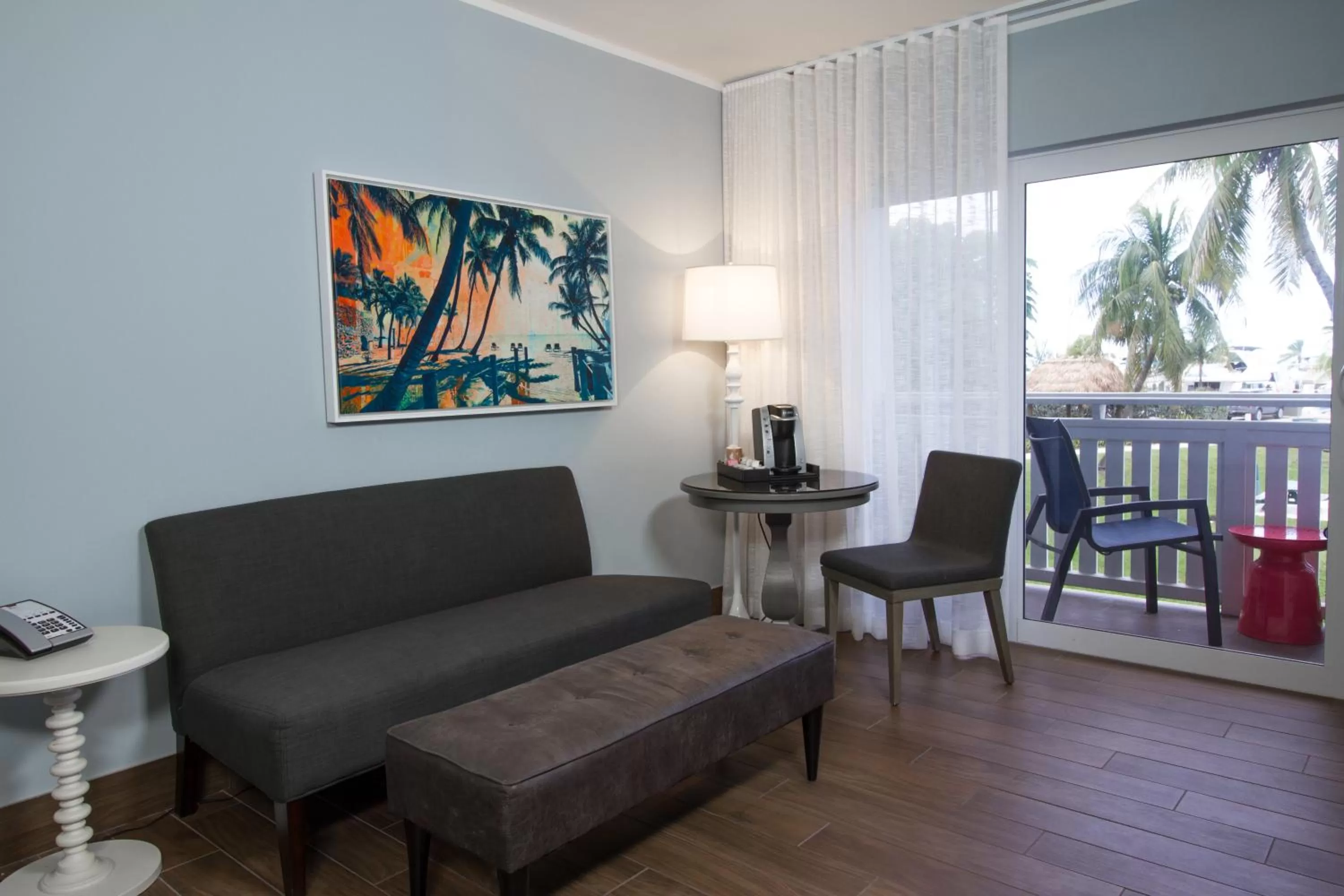 Seating area in Banana Bay Resort & Marina