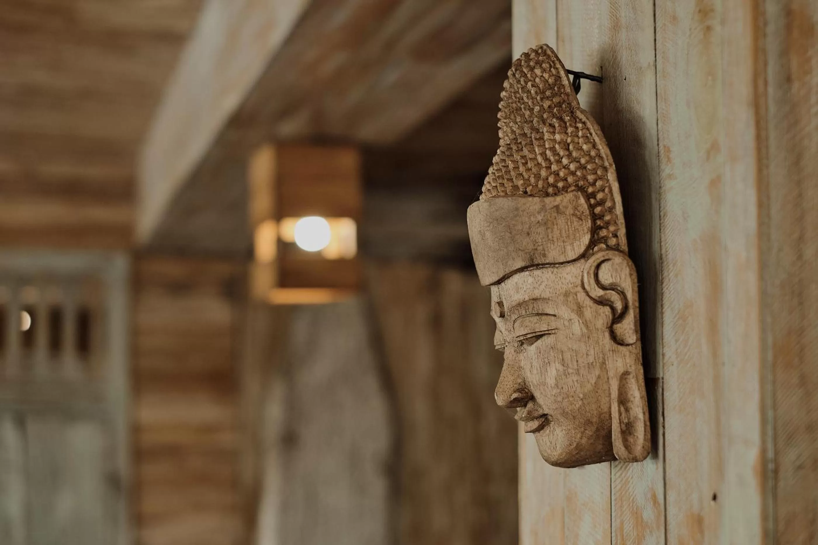 Decorative detail in Joglo Organik Guesthouse