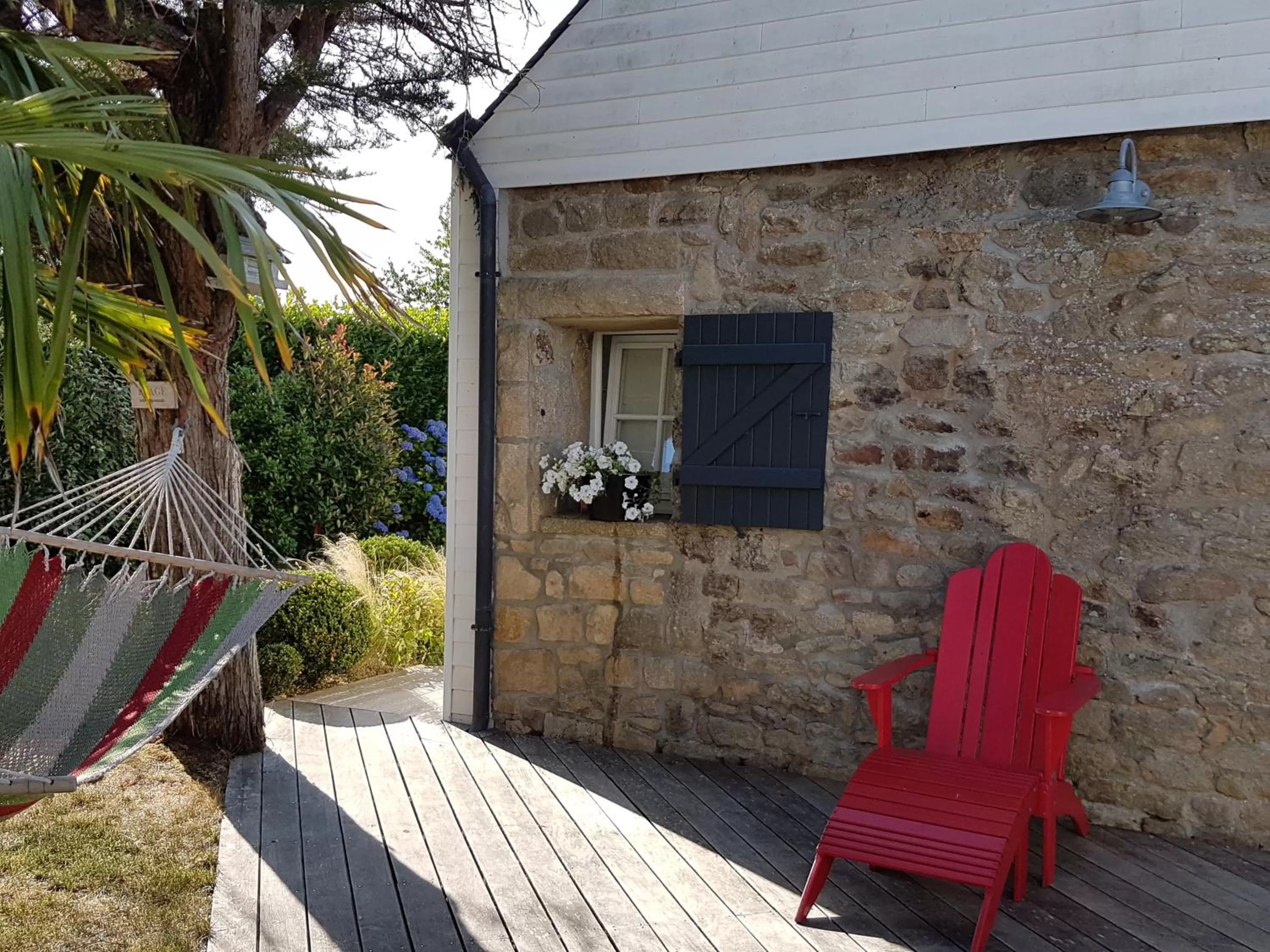 Patio in Les chambres du Keriolet