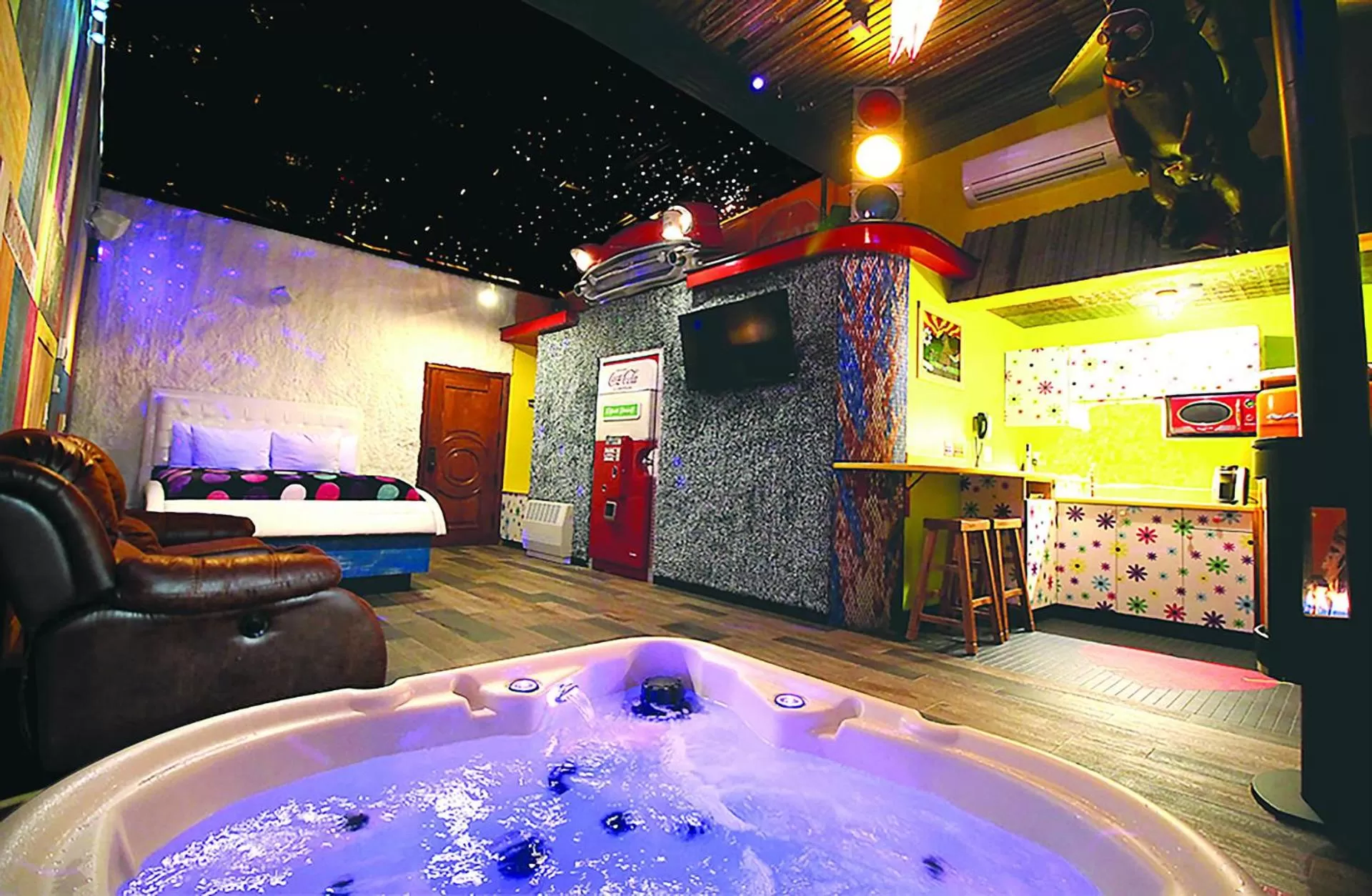 Bed in Adventure Suites