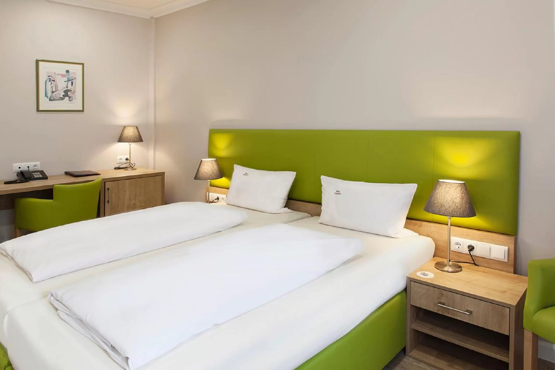 Bed in Hotel Engelbert