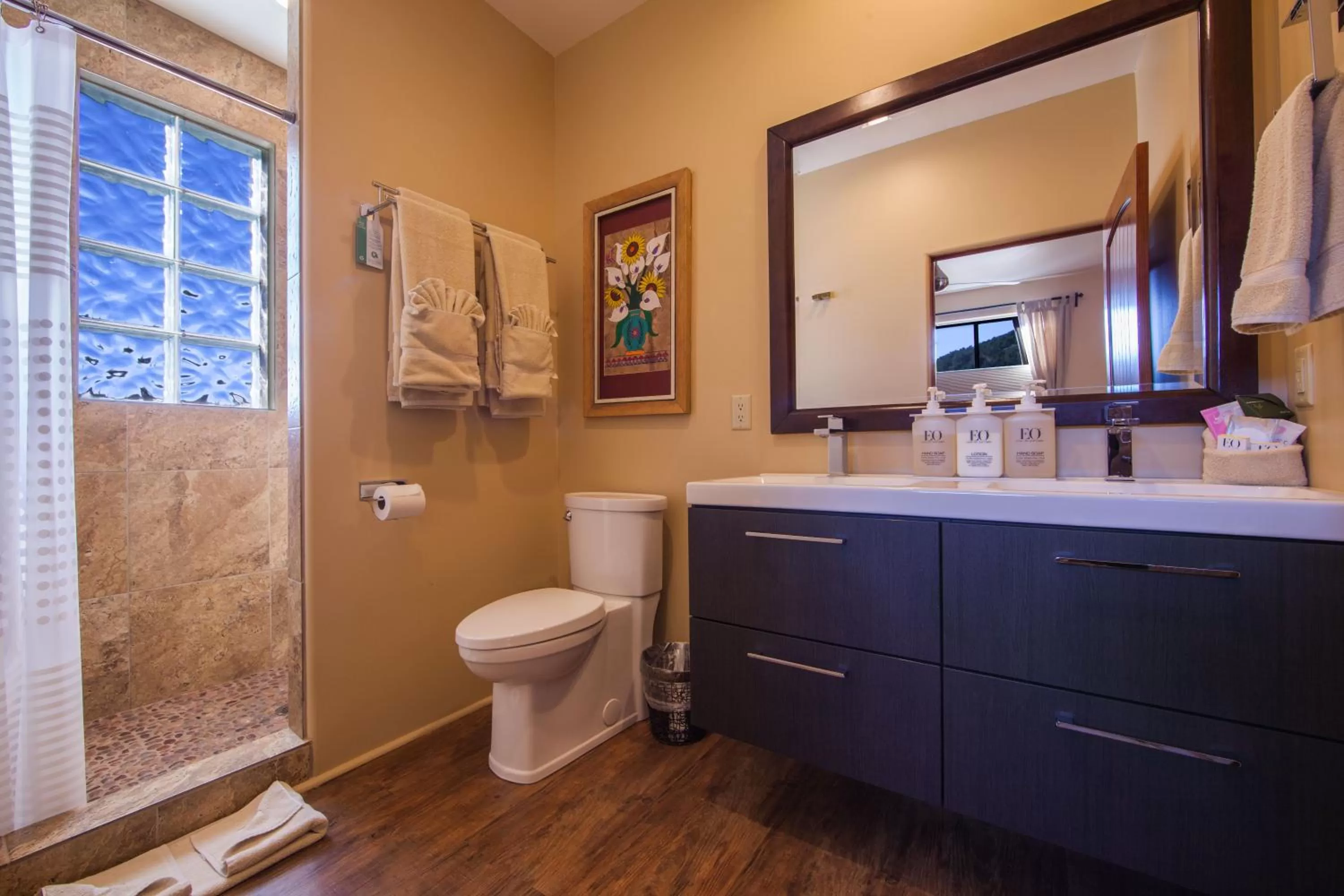 Shower in A Sunset Chateau