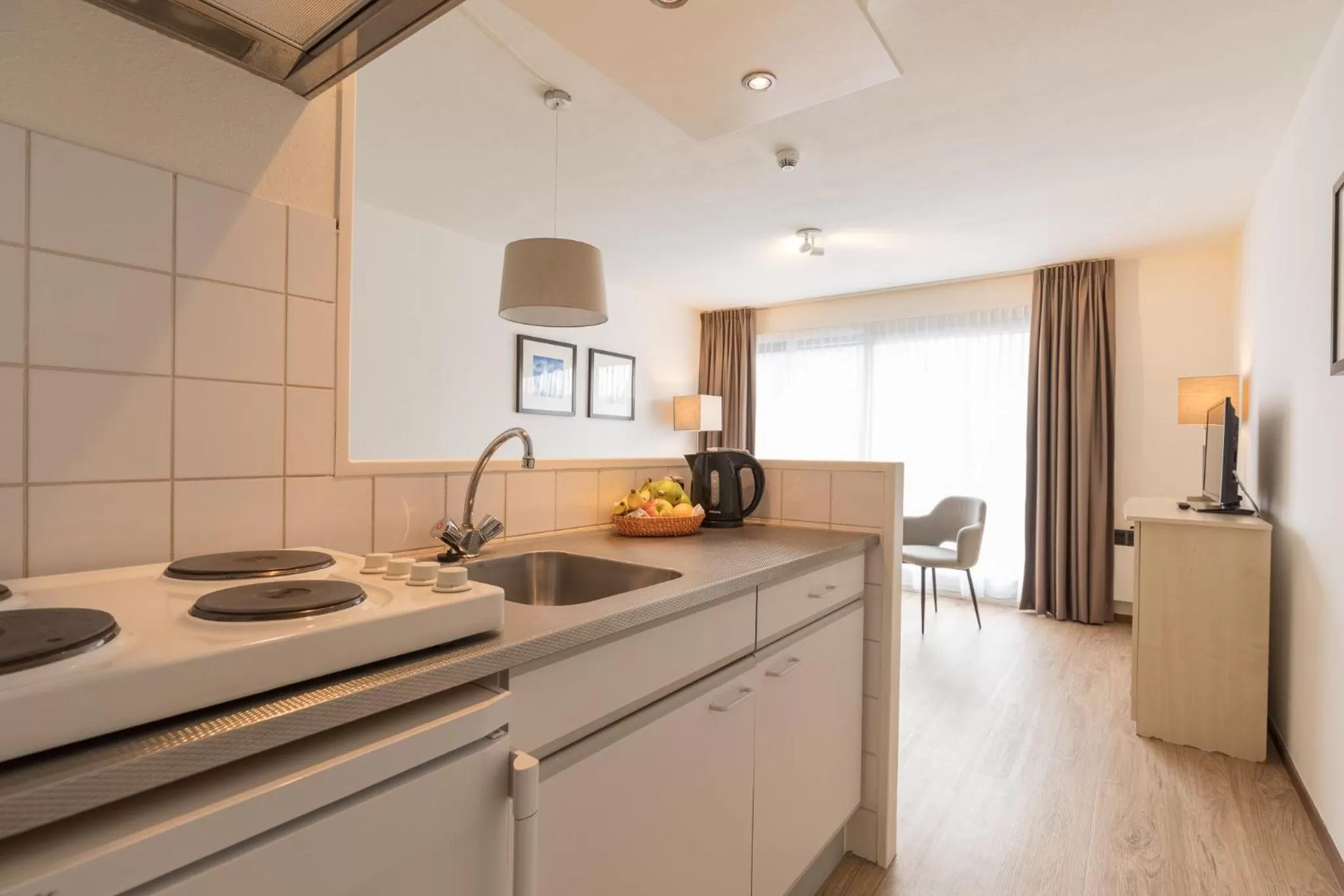 Kitchen or kitchenette in Fletcher Hotel-Restaurant Amelander Kaap