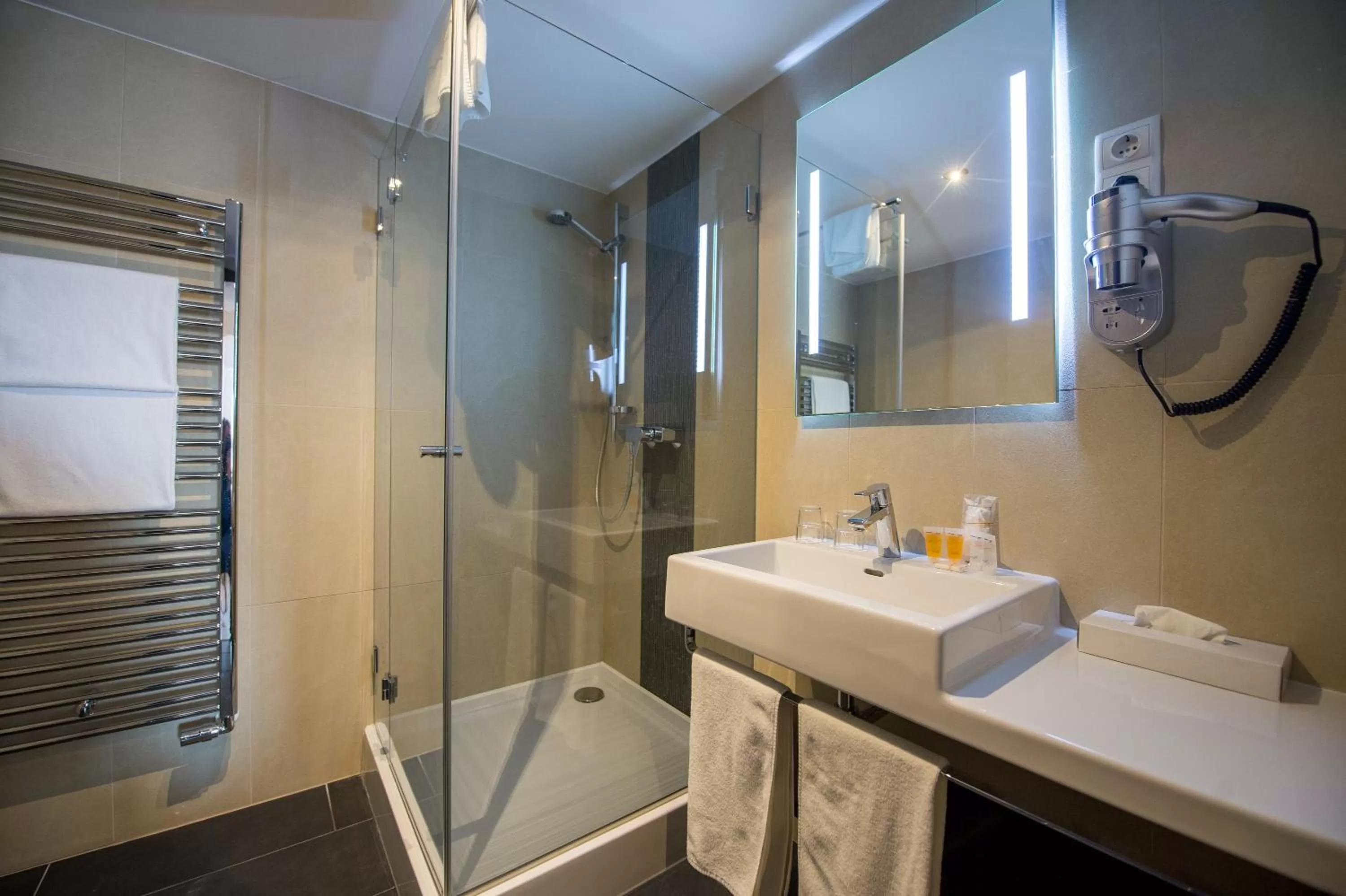 Shower in Three Corners Hotel Art