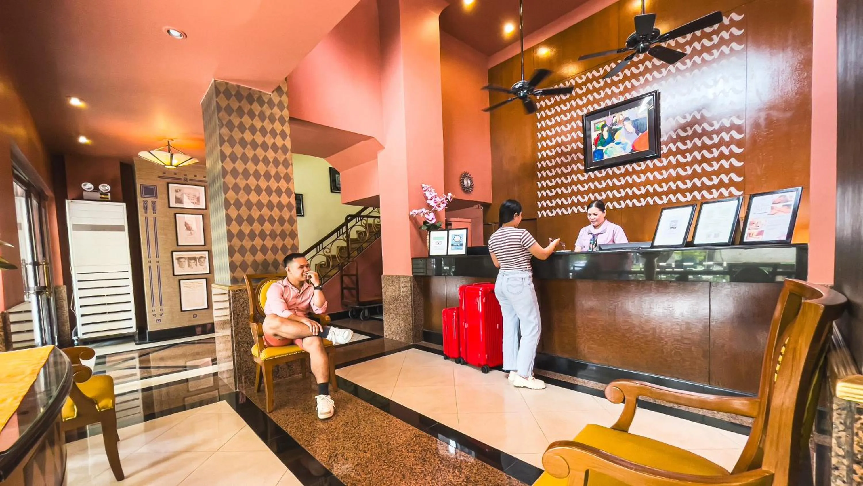 Lobby or reception in Miramar Hotel