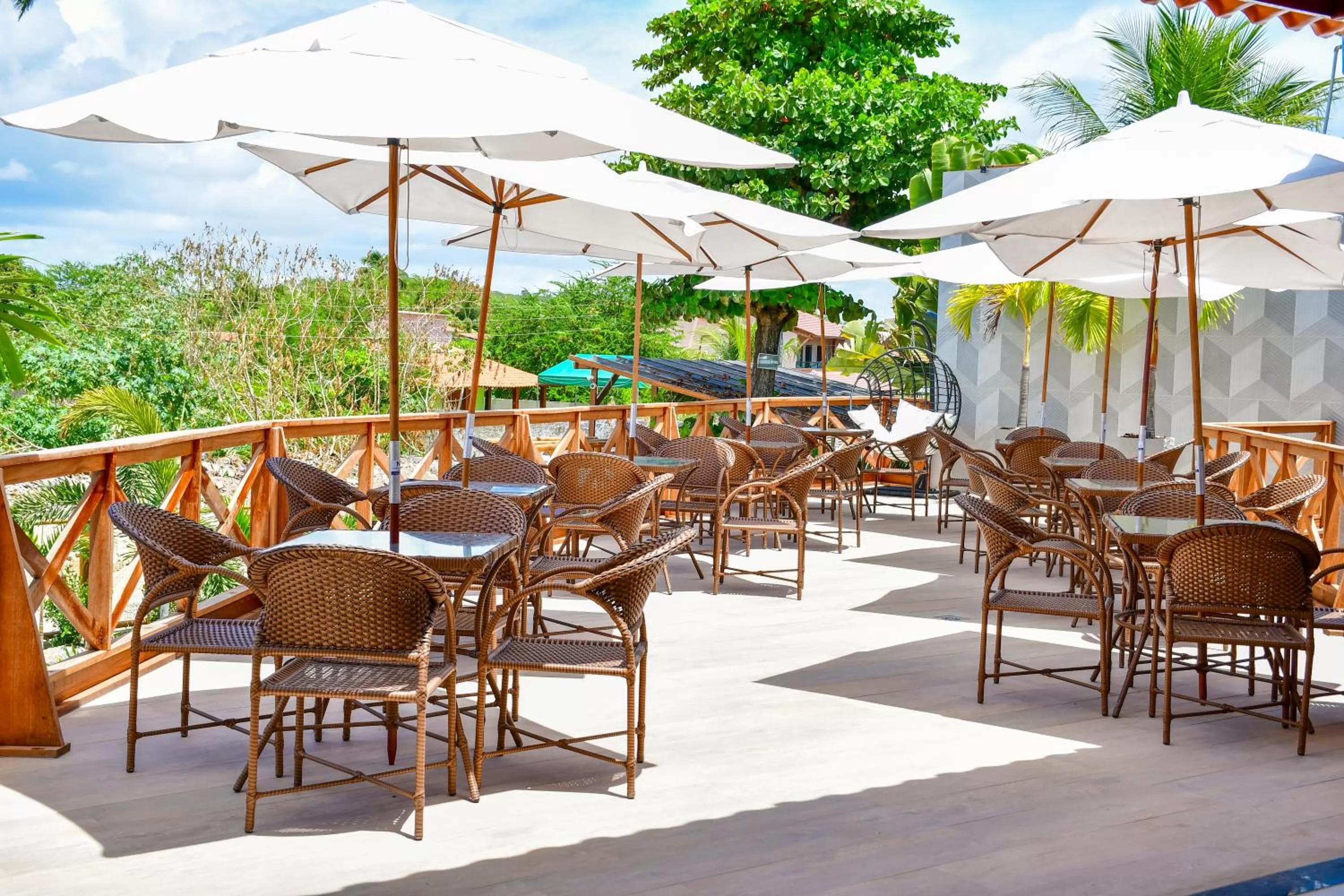 Seating area in Pousada Sol e Mar