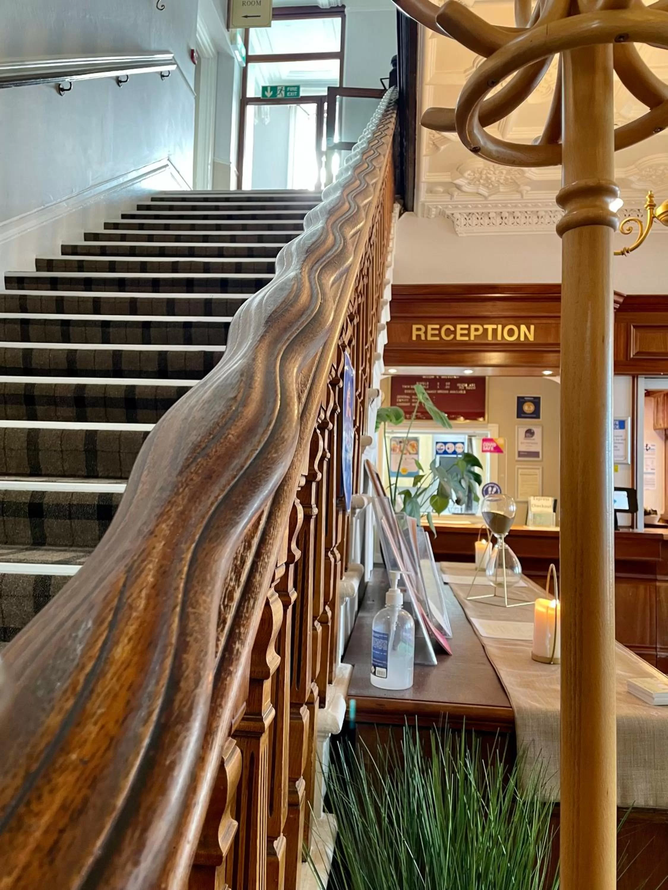 Lobby or reception in The Clarendon Hotel