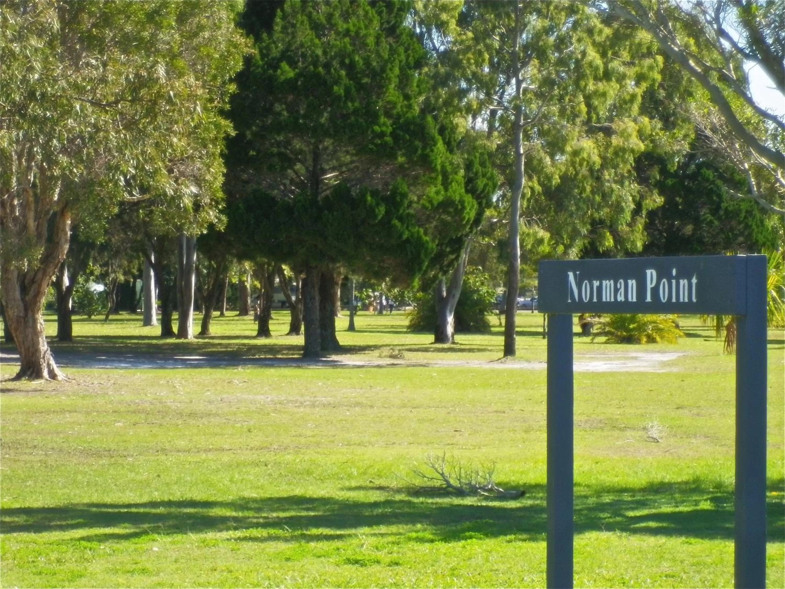 Nearby landmark in Tin Can Bay's Sleepy Lagoon Motel