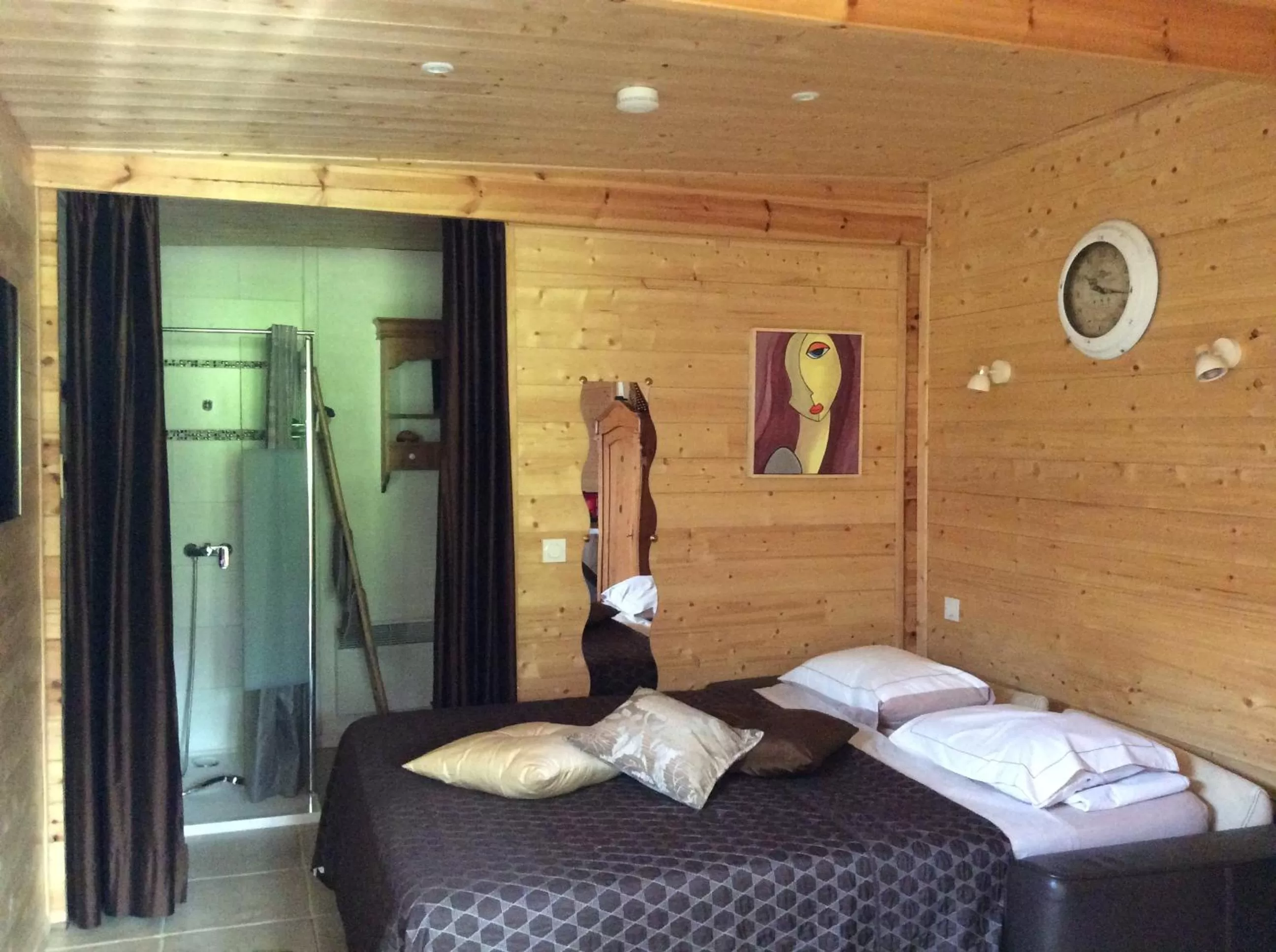 Bed in Les Chambres D'oriane