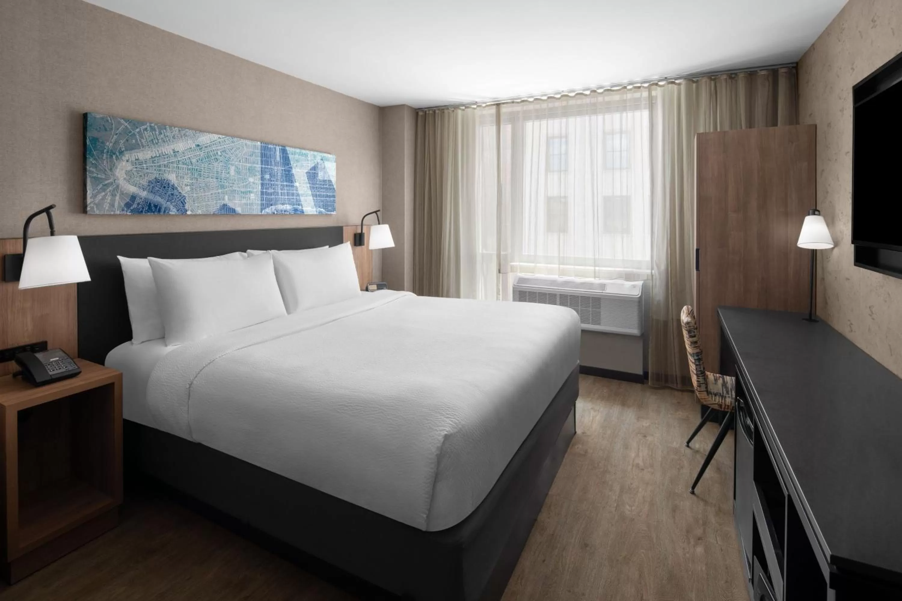 Photo of the whole room, Bed in Courtyard by Marriott New York World Trade Center Area