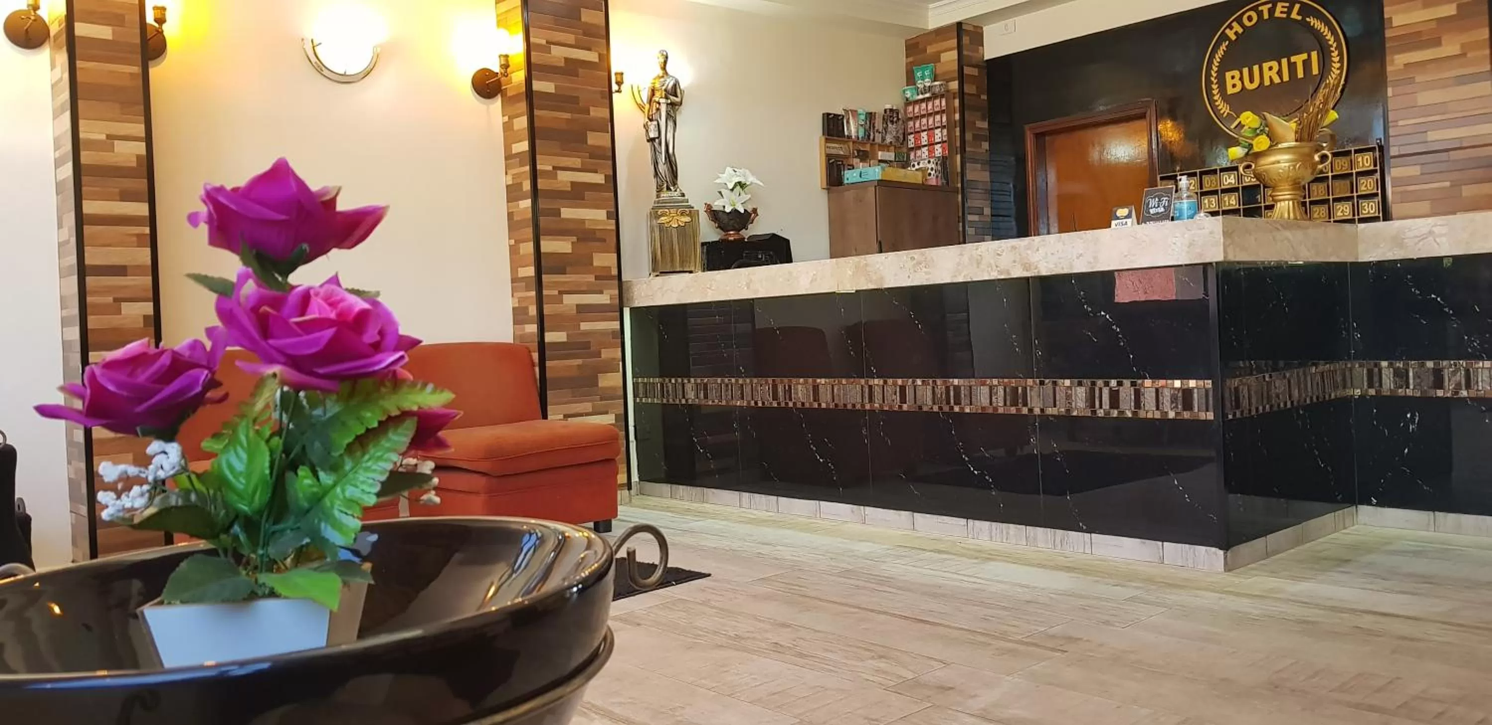 Decorative detail in Hotel Buriti Itupeva