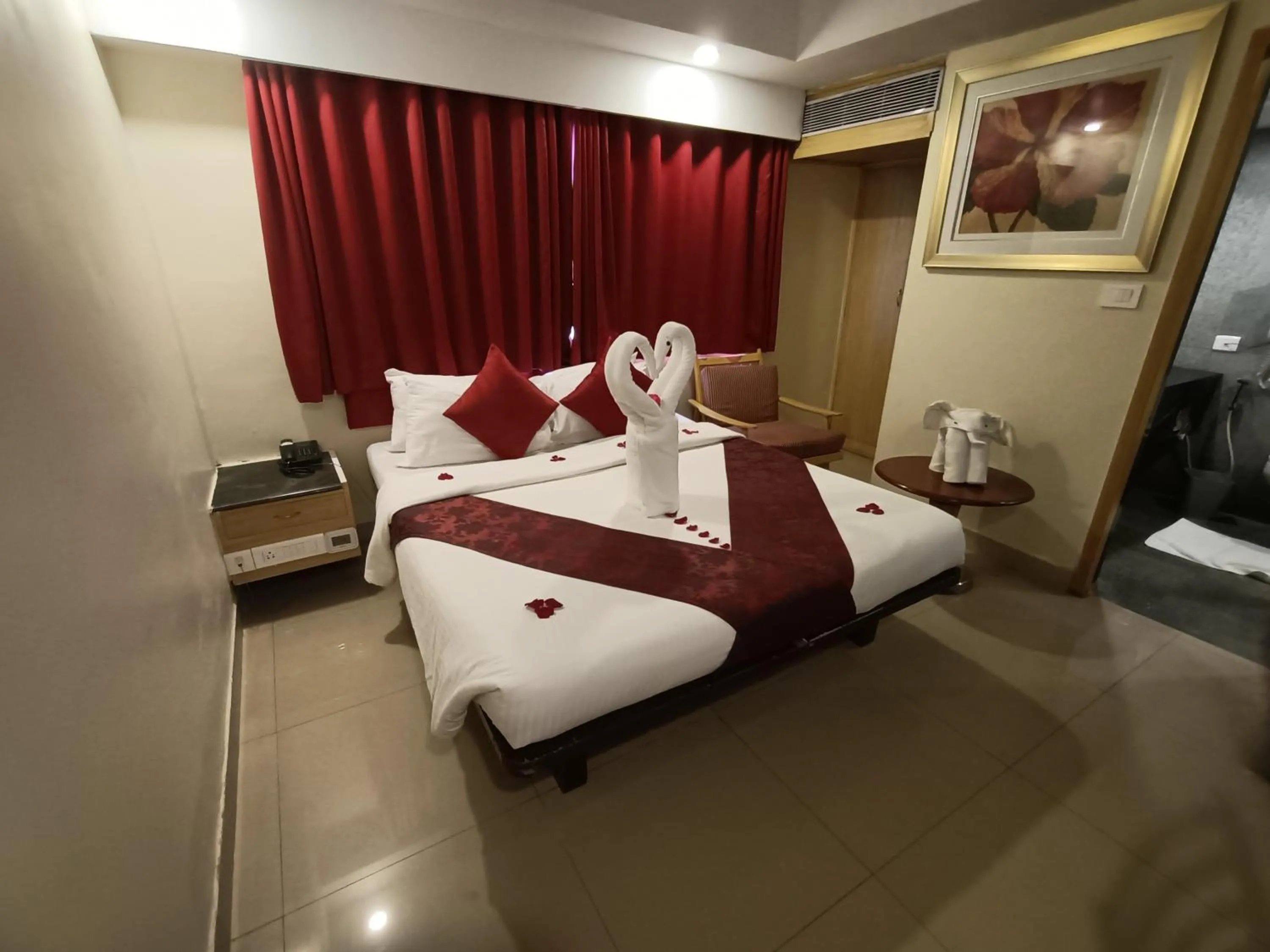 Bed in Savera Hotel