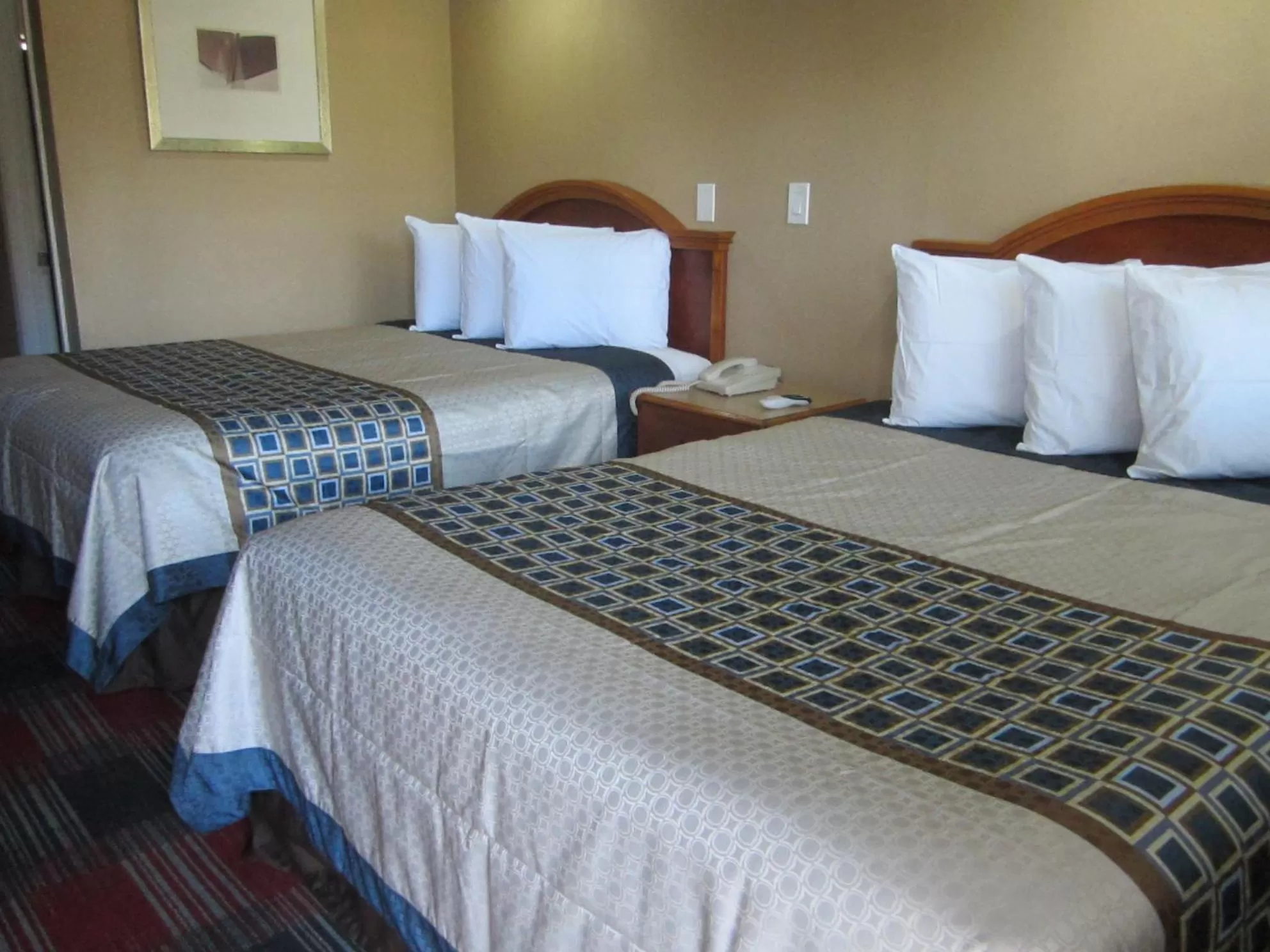 Bed in Little Boy Blue Motel