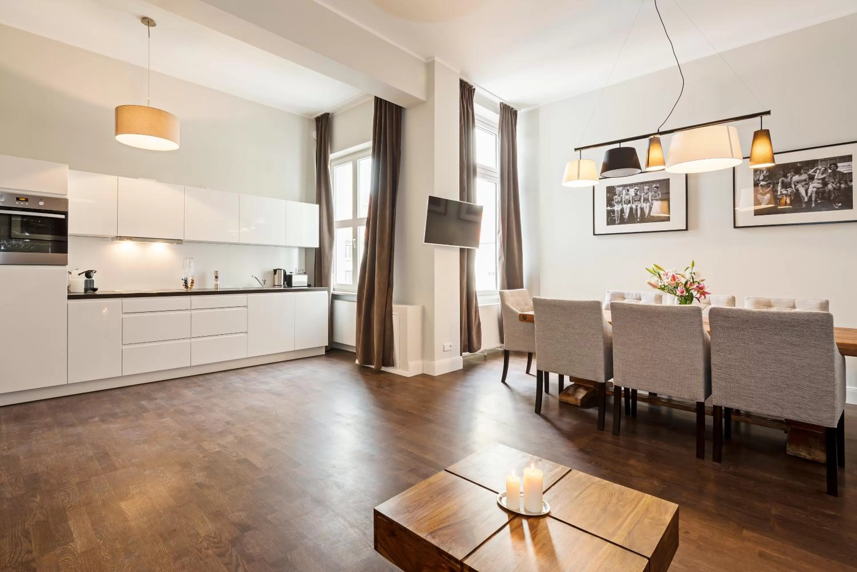 Kitchen or kitchenette in Arabel Design Apartments