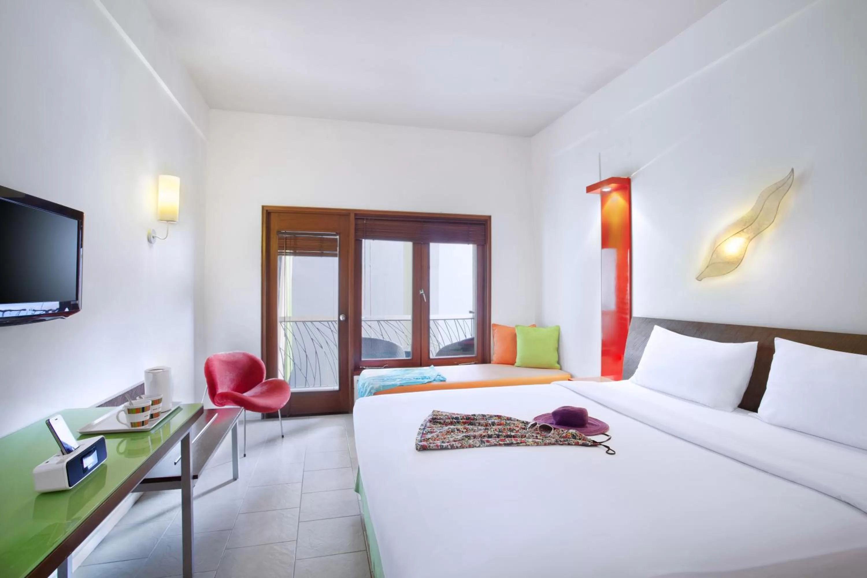 Bedroom, Bed in ibis Styles Bali Legian