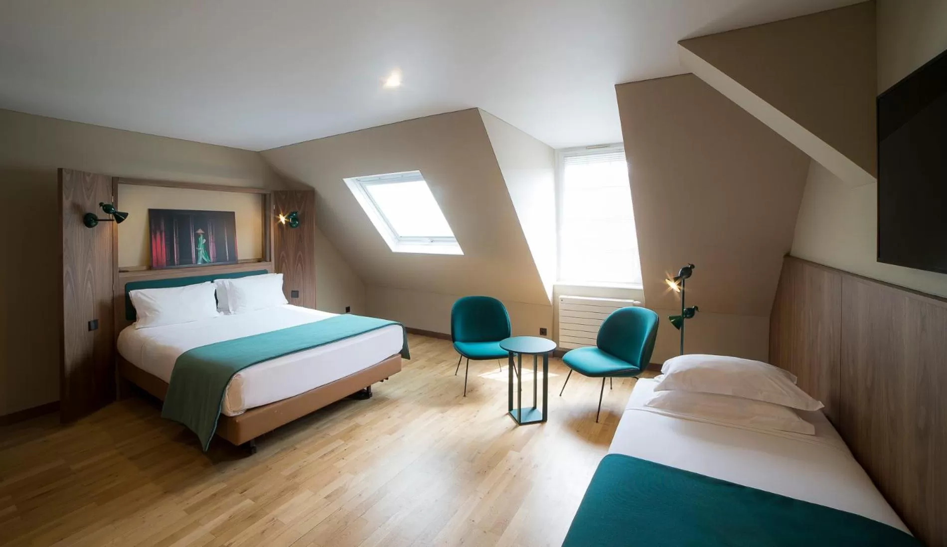 Bed in HANNONG Hotel & Wine Bar