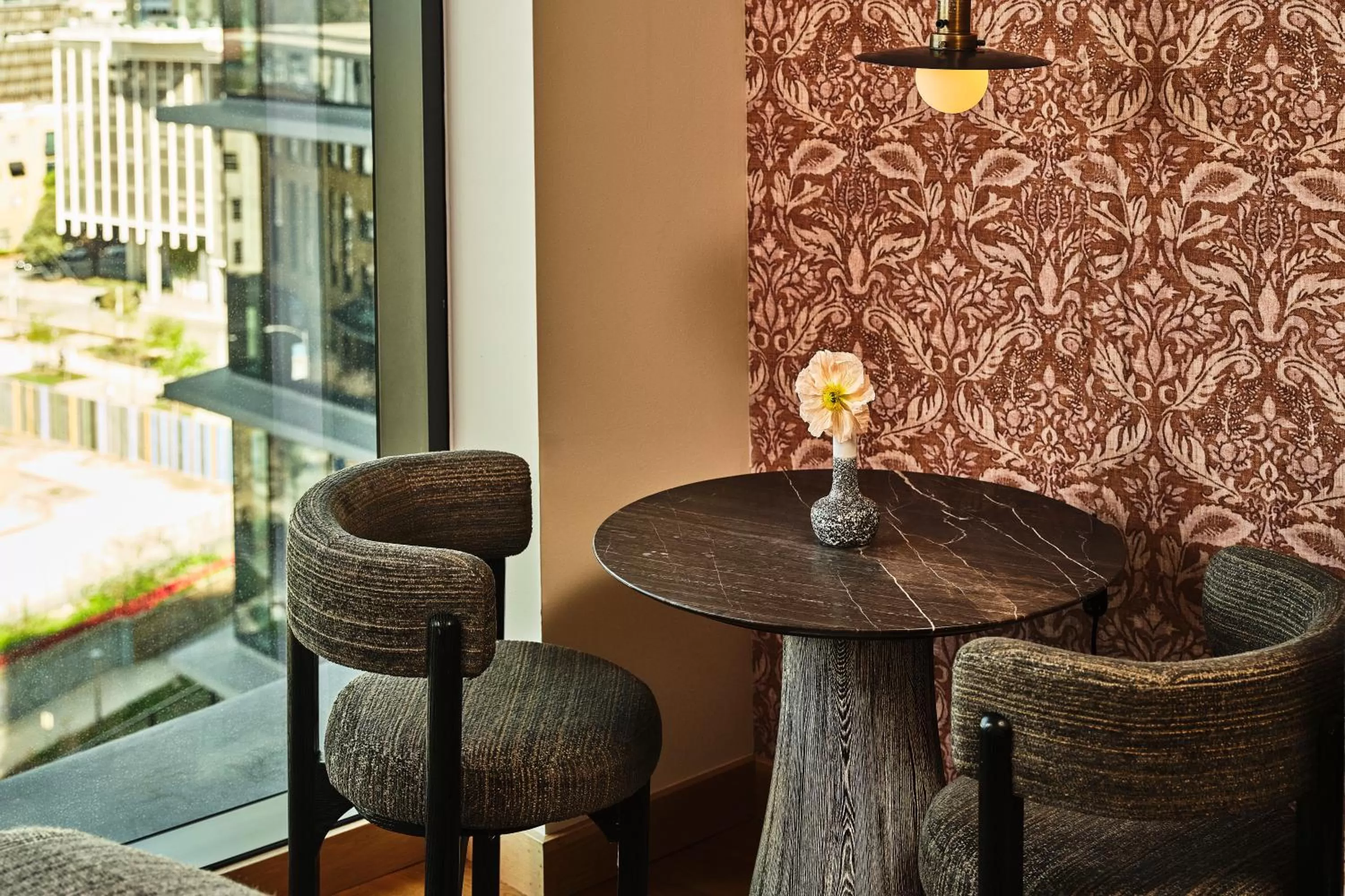 Seating area in Austin Proper Hotel, a Member of Design Hotels