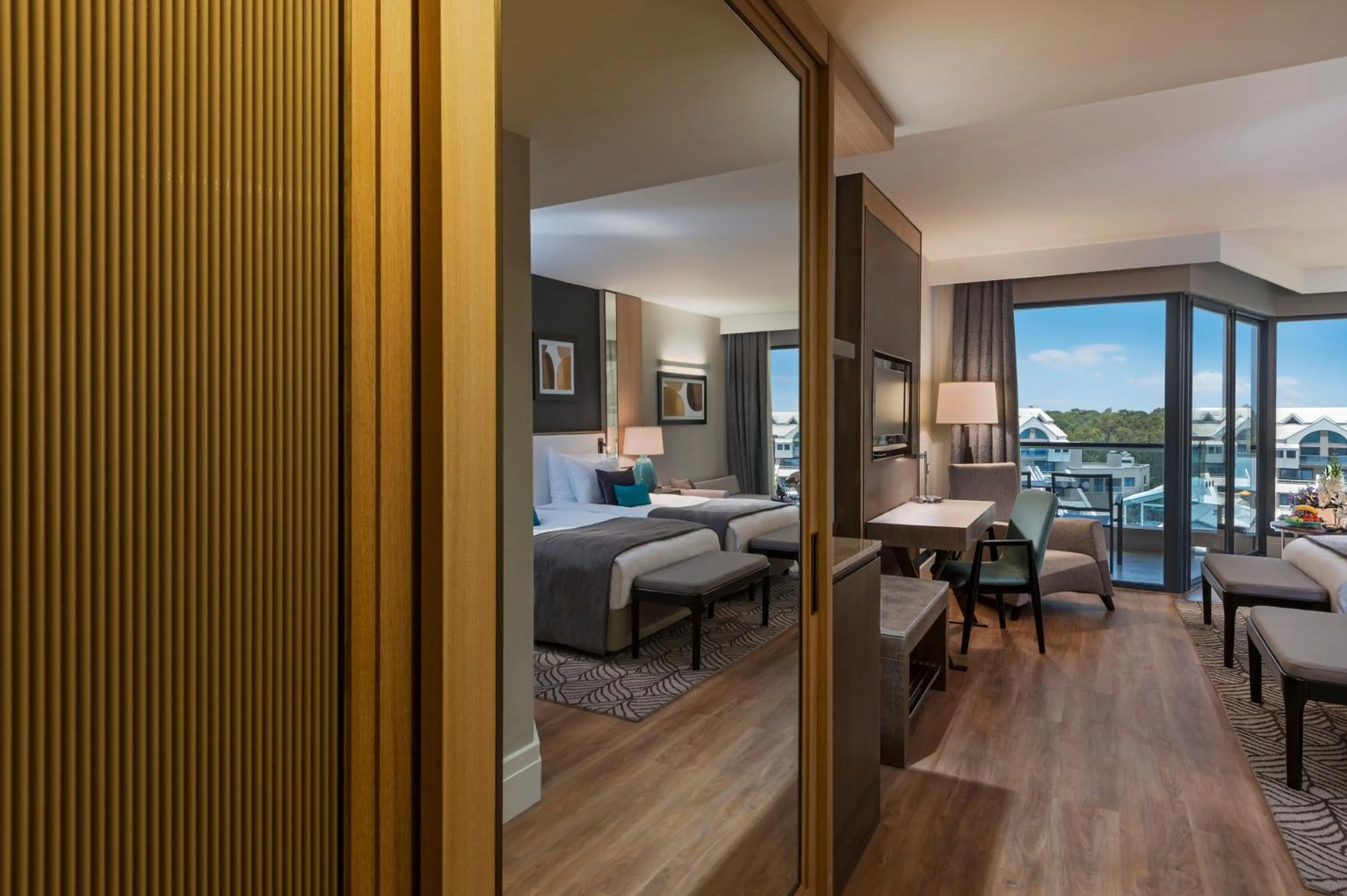 Bed in Susesi Luxury Resort