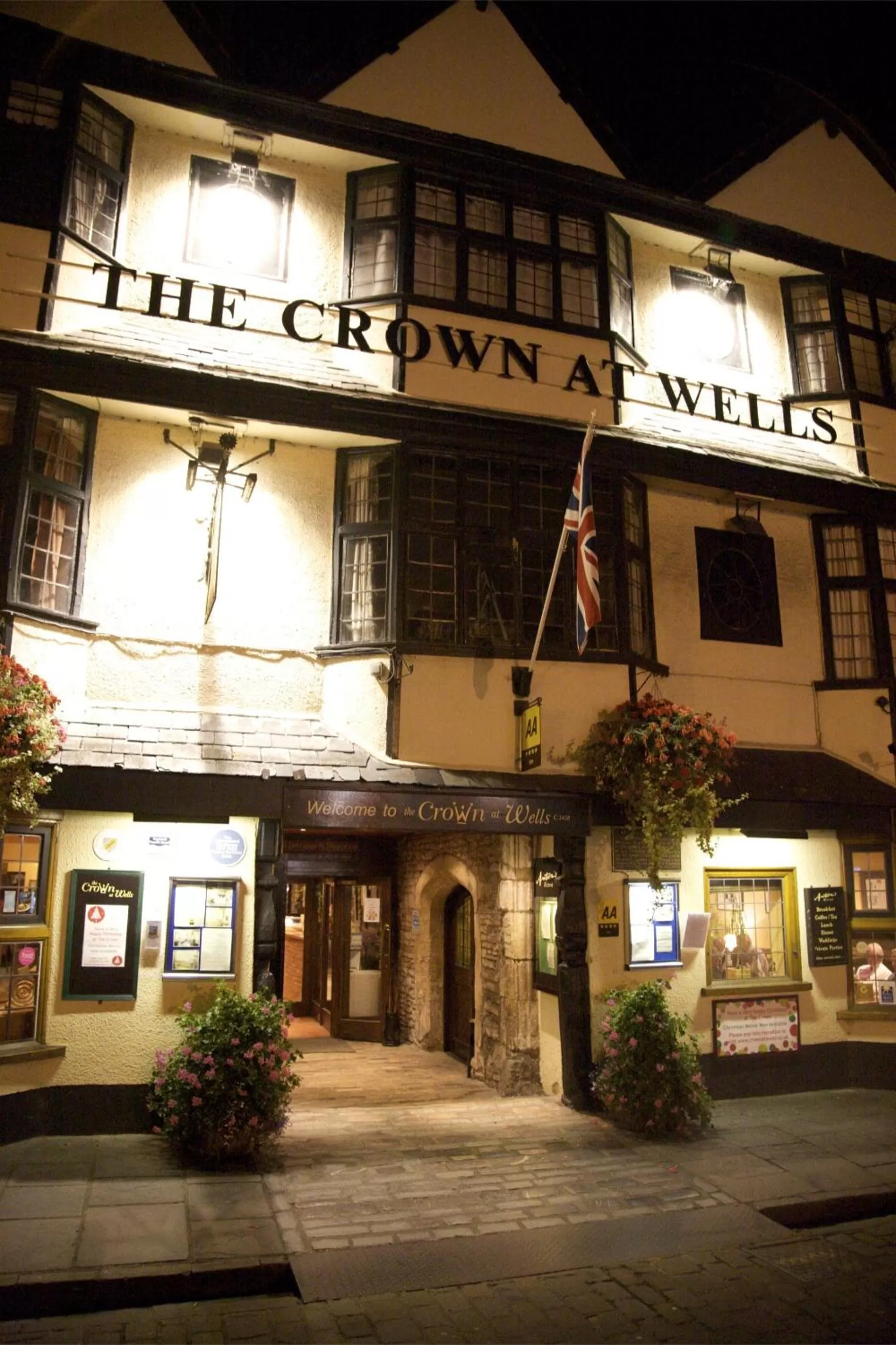 Property building in The Crown at Wells, Somerset