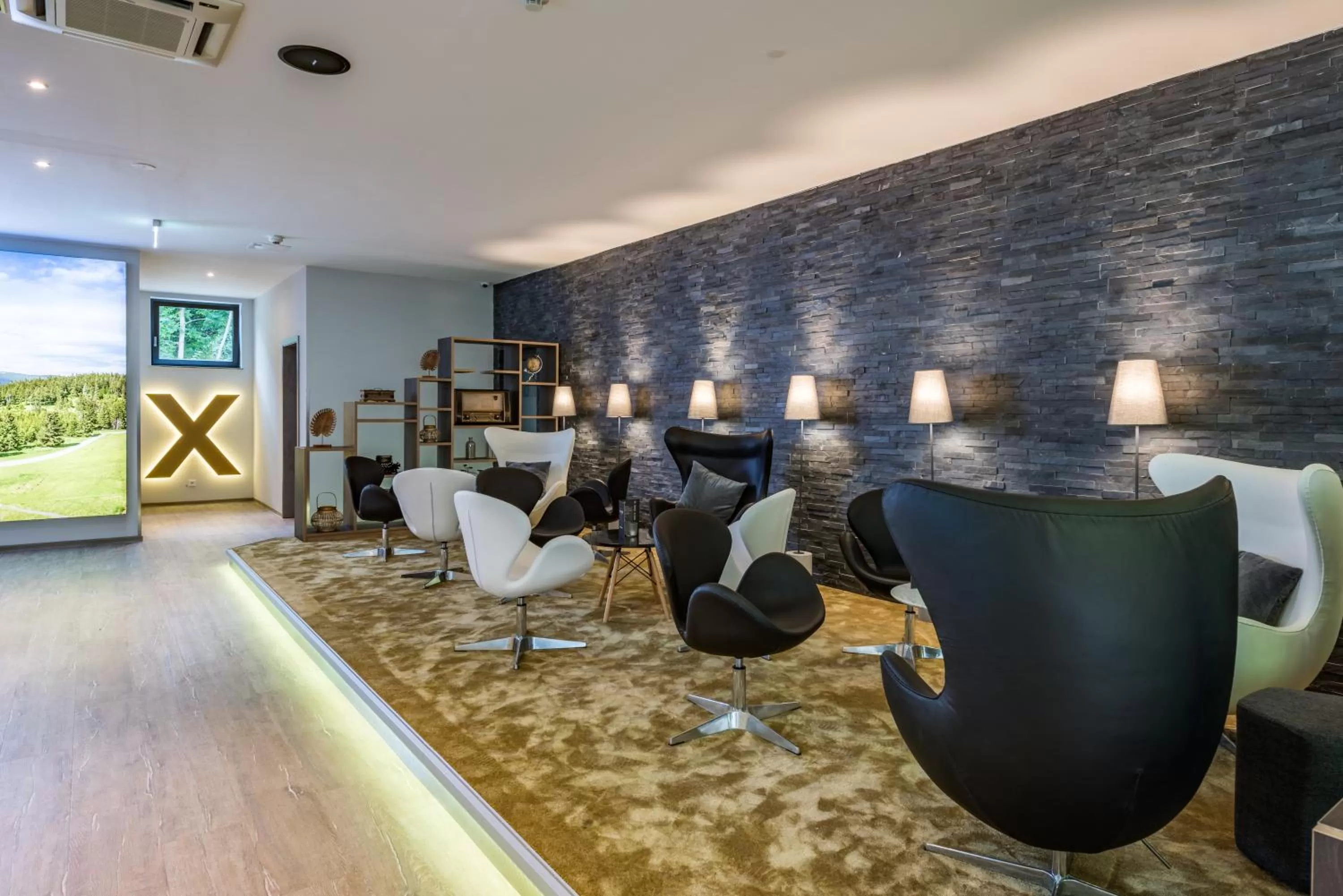 Lobby or reception in AKZENT Hotel Villa Saxer