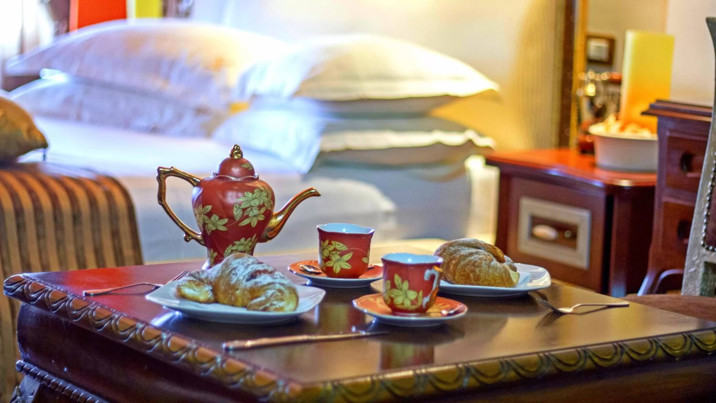 Italian breakfast in Hotel Villa Fernando Tirana