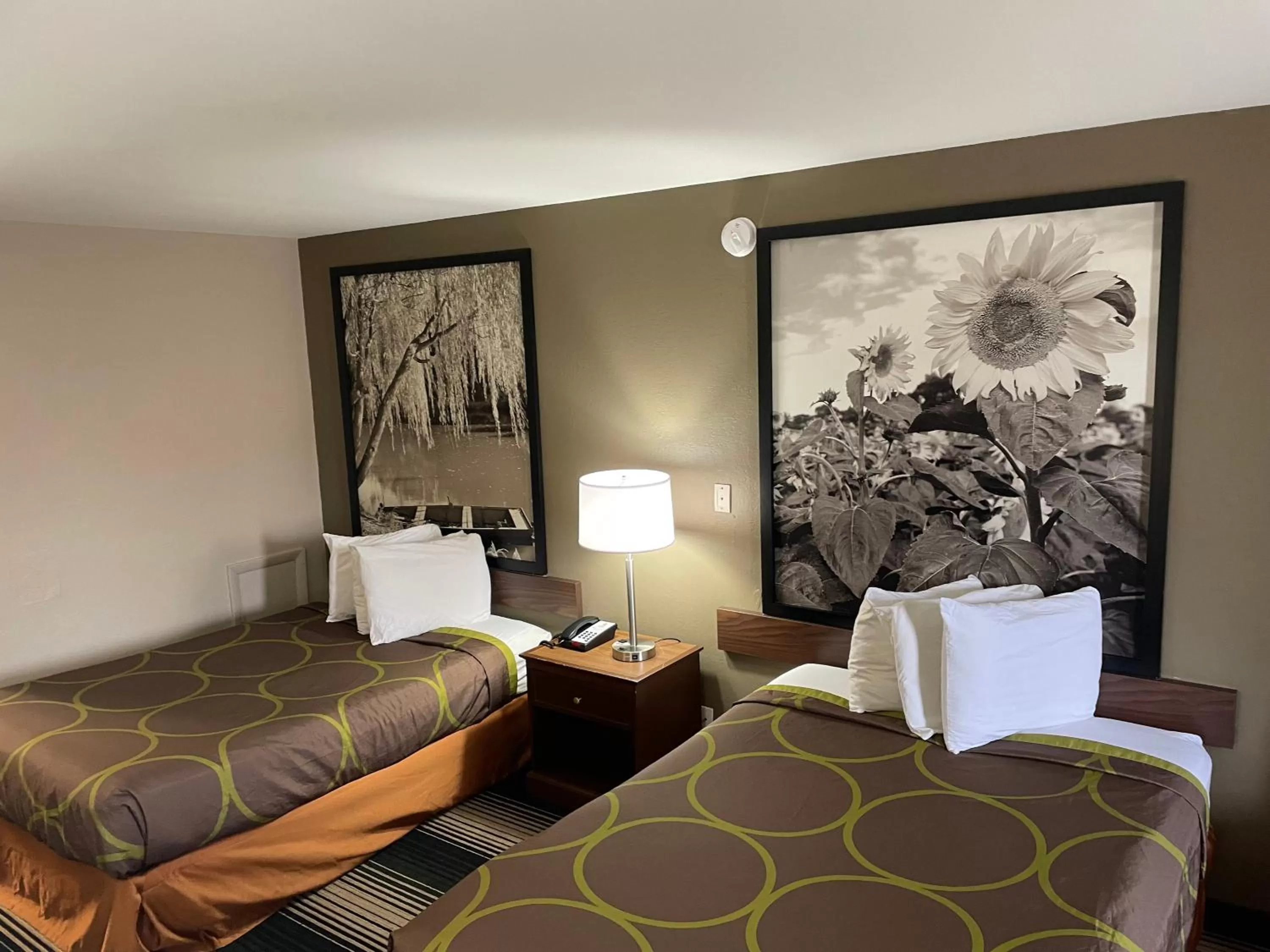 Bed in Deluxe Inn & Suites