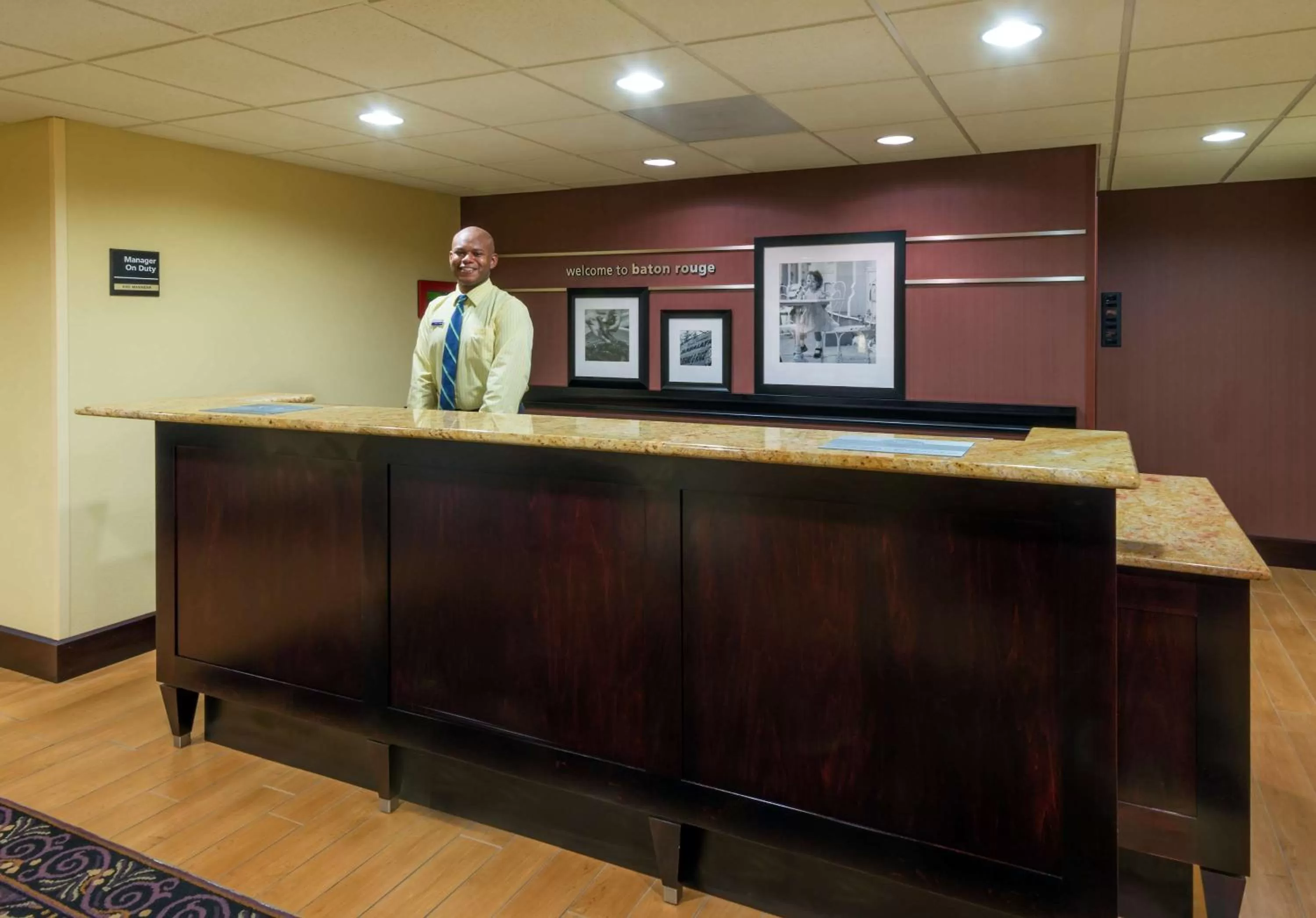 Lobby or reception in Hampton Inn I-10 & College Drive